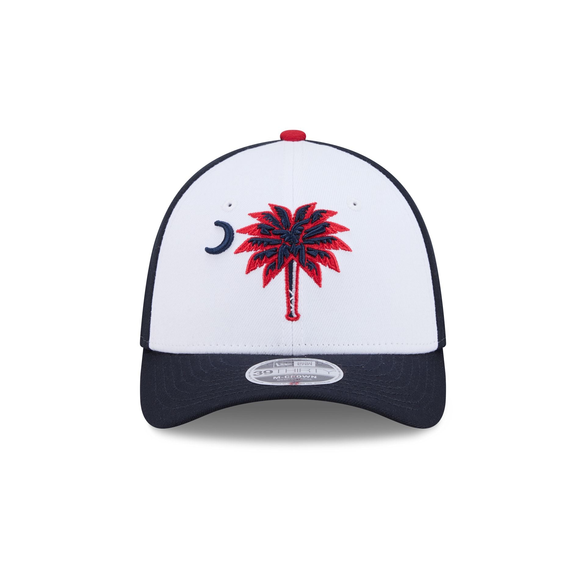 Myrtle Beach Pelicans Theme Night Navy 39THIRTY M-Crown Stretch Fit Hat