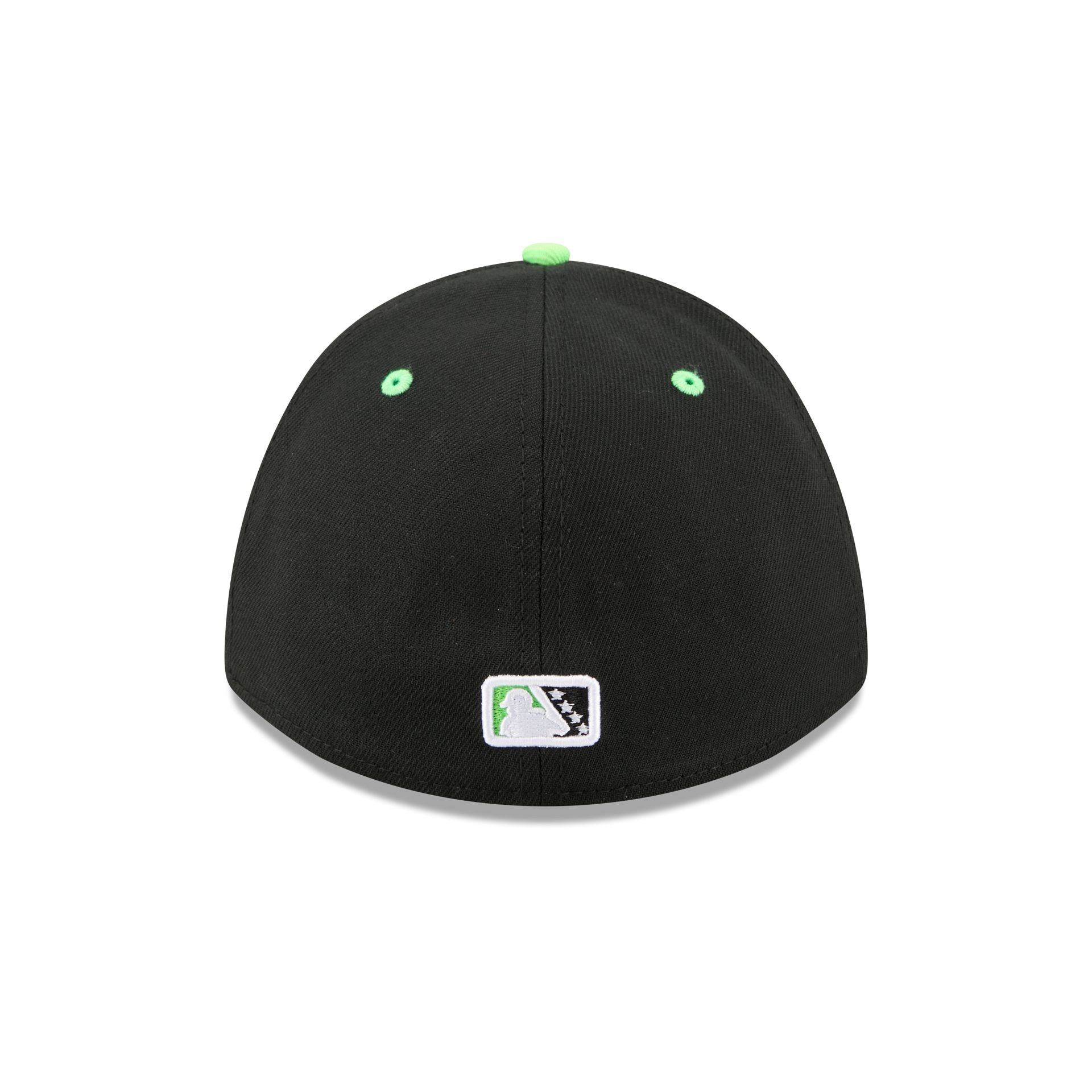 Erie SeaWolves Theme Night Black Neon 39THIRTY M-Crown Stretch Fit Hat