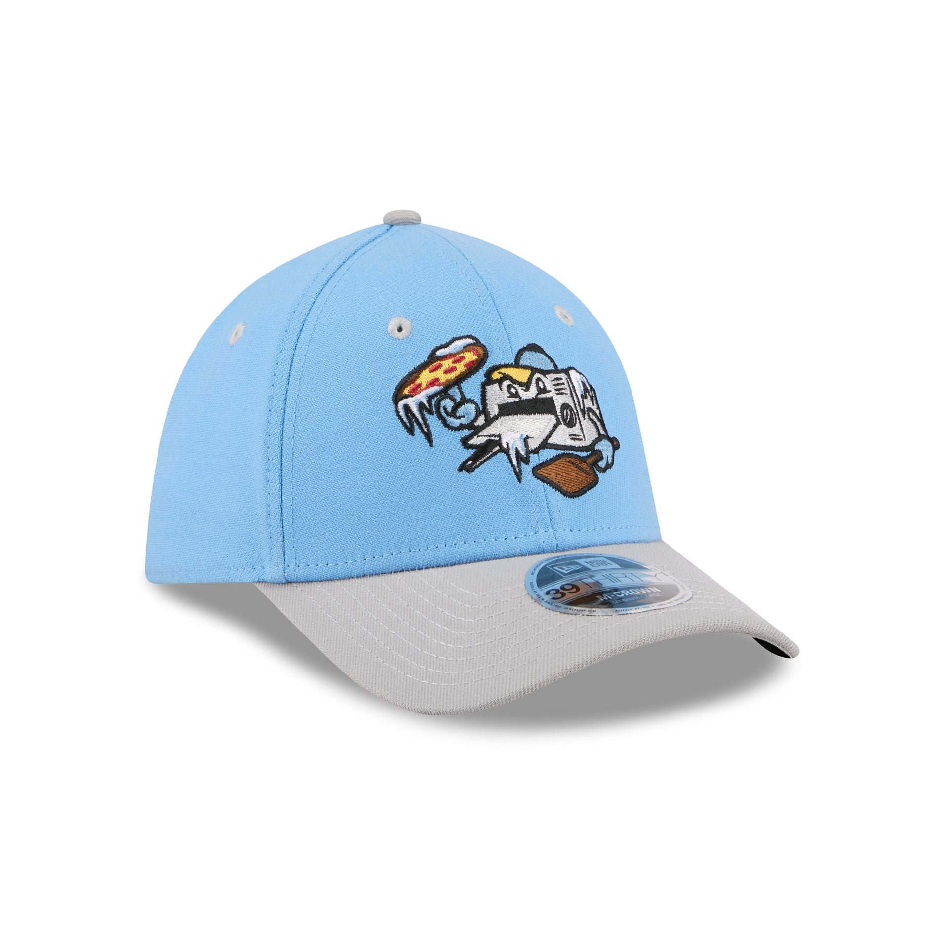 Wisconsin Timber Rattlers Theme Night Light Blue 39THIRTY M-Crown Stretch Fit Hat