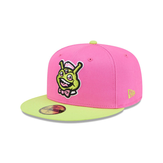 Binghamton Rumble Ponies Theme Night Pink 59FIFTY Fitted Hat - New Era Cap