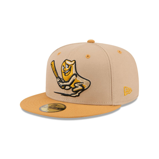 Akron RubberDucks Theme Night Beige 59FIFTY Fitted Hat - New Era Cap