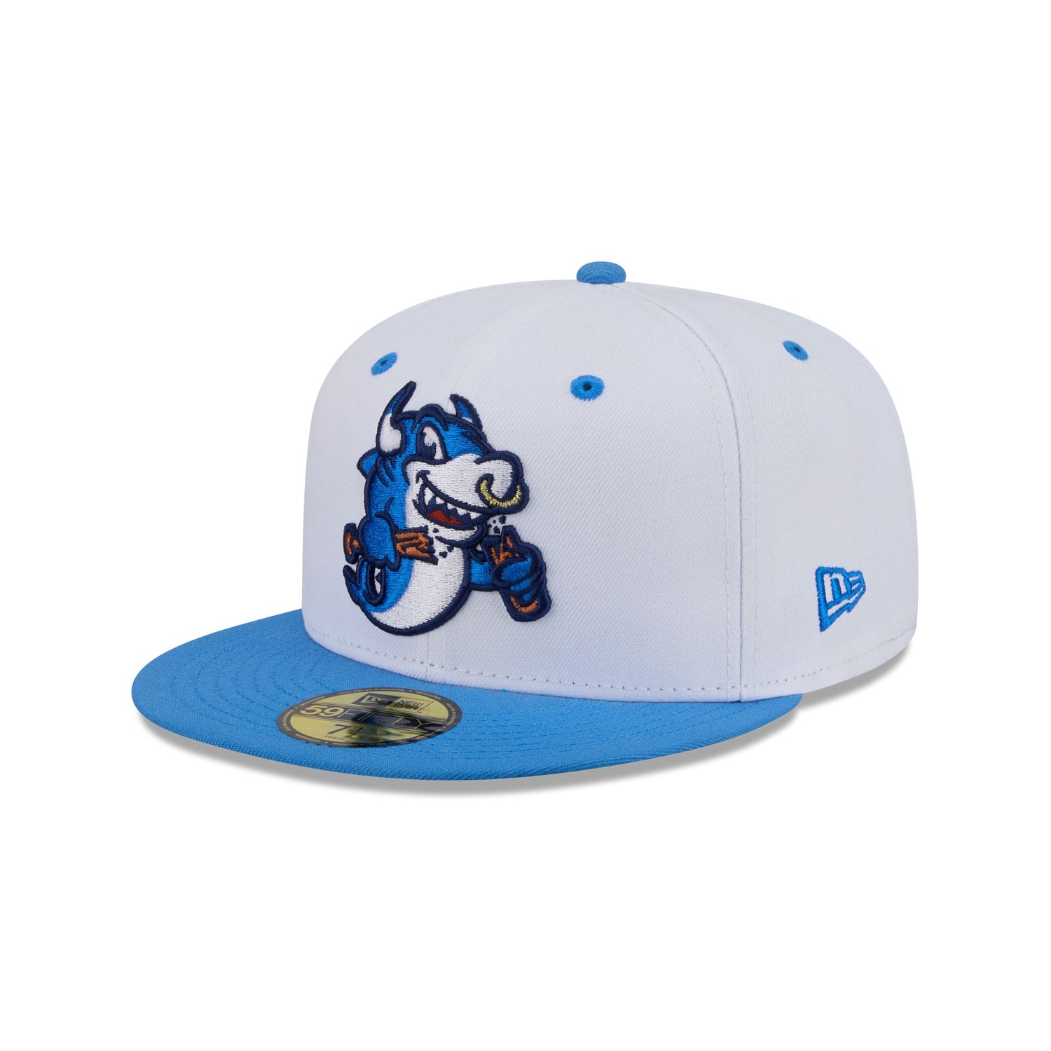 Durham Bulls Theme Night White 59FIFTY Fitted Hat