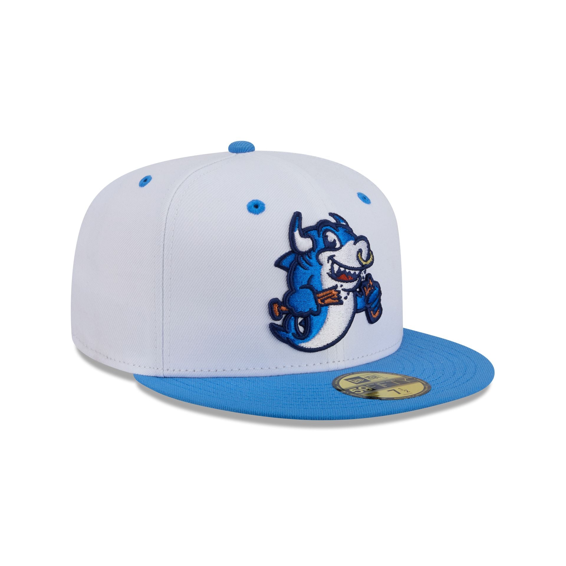 Durham Bulls Theme Night White 59FIFTY Fitted Hat