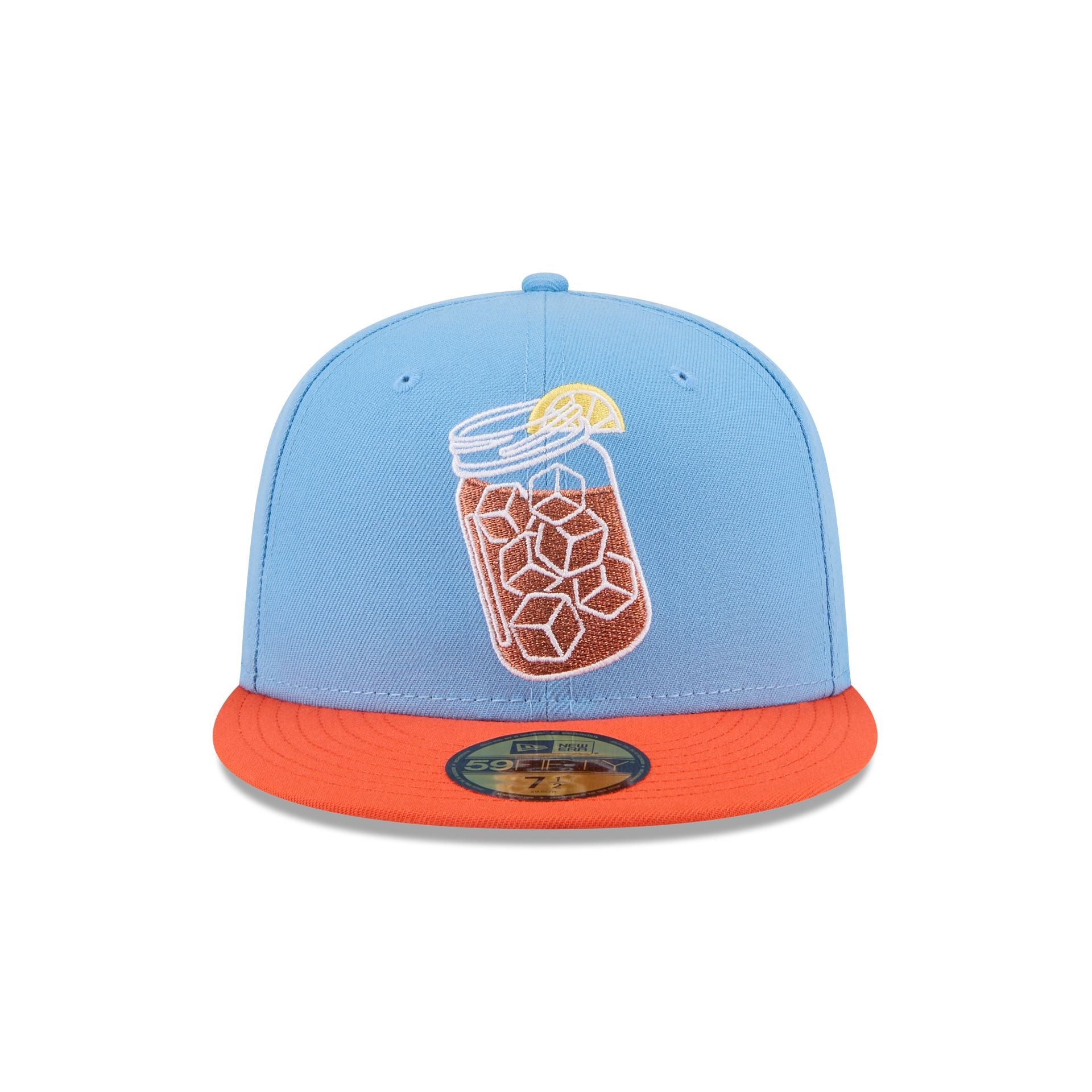 Charlotte Knights Theme Night Light Blue 59FIFTY Fitted Hat