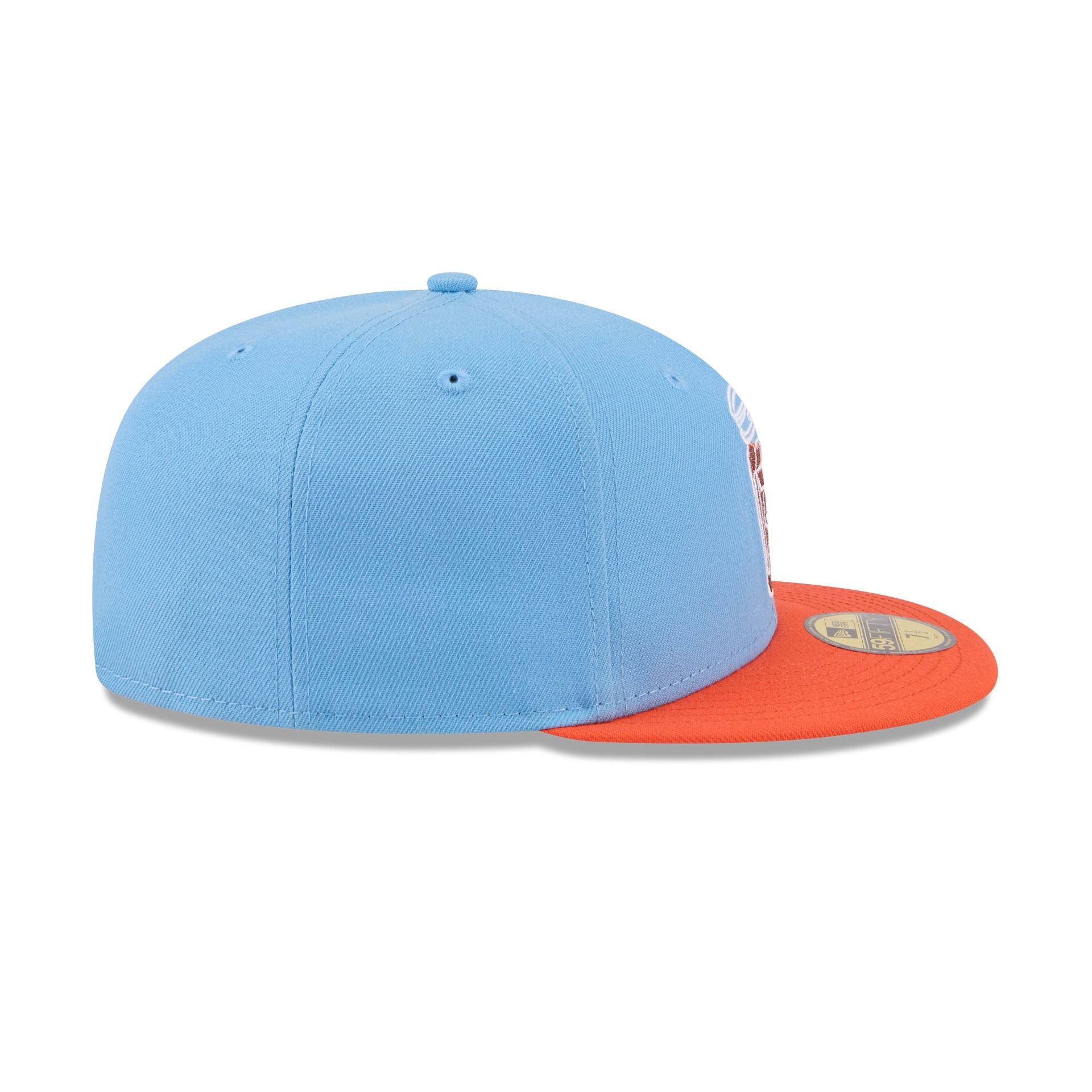 Charlotte Knights Theme Night Light Blue 59FIFTY Fitted Hat