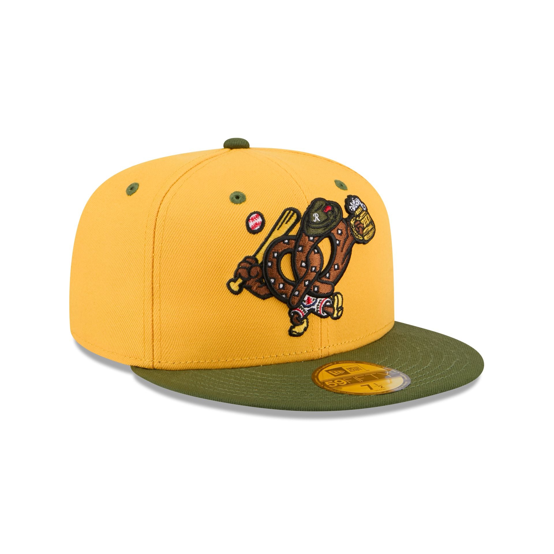 Reading Fightin Phils Theme Night Yellow 59FIFTY Fitted Hat