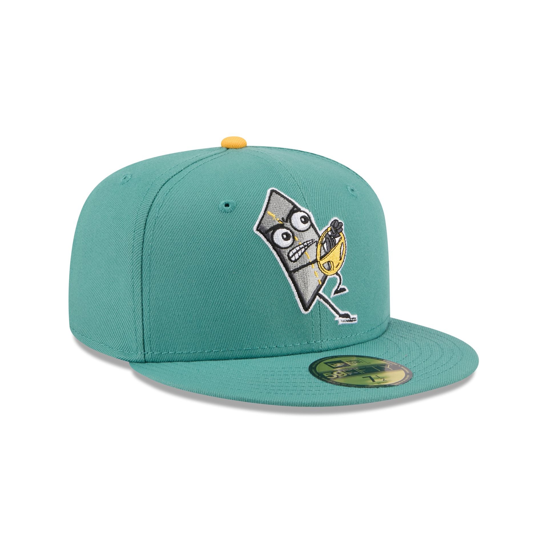 Worcester Red Sox Theme Night Light Green 59FIFTY Fitted Hat
