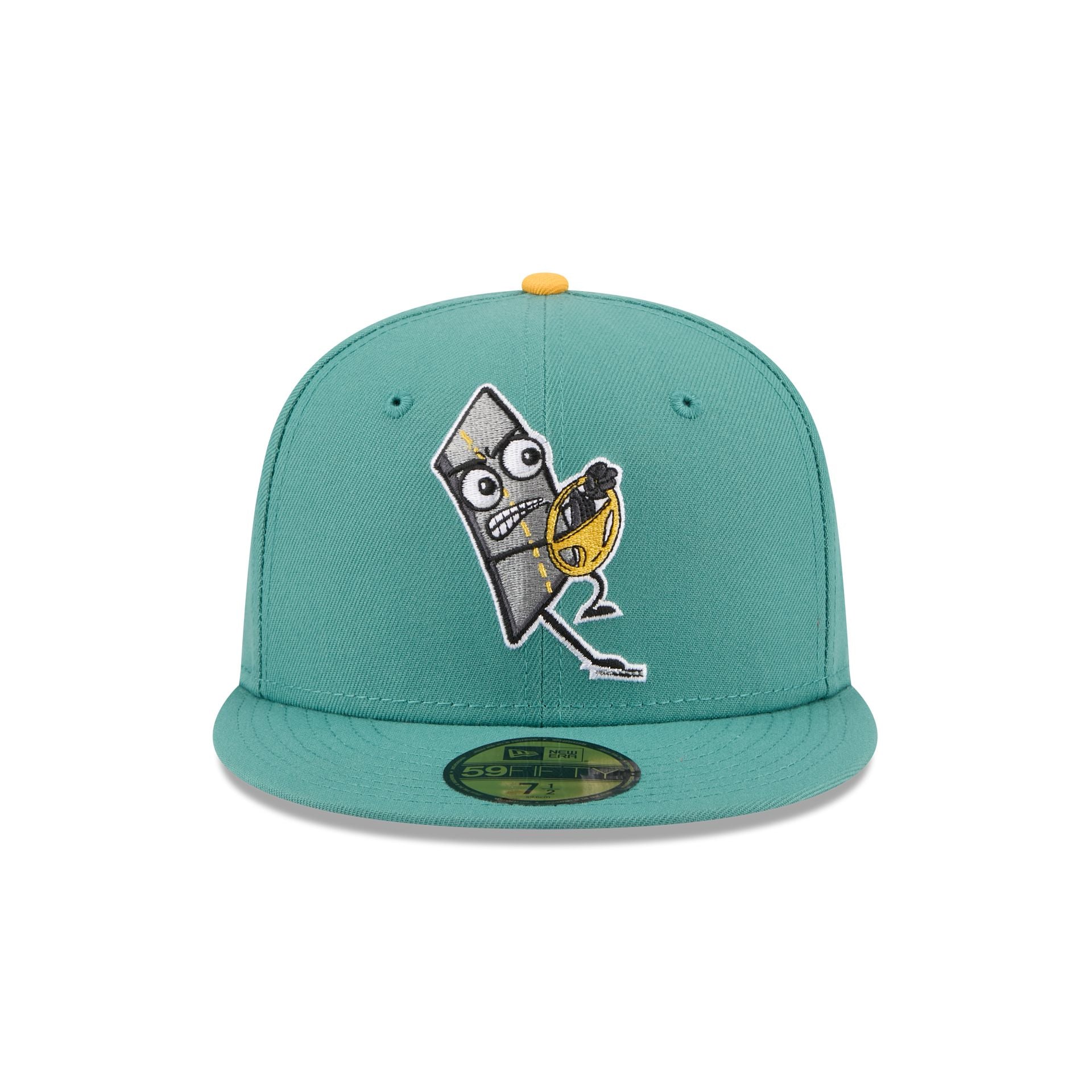 Worcester Red Sox Theme Night Light Green 59FIFTY Fitted Hat