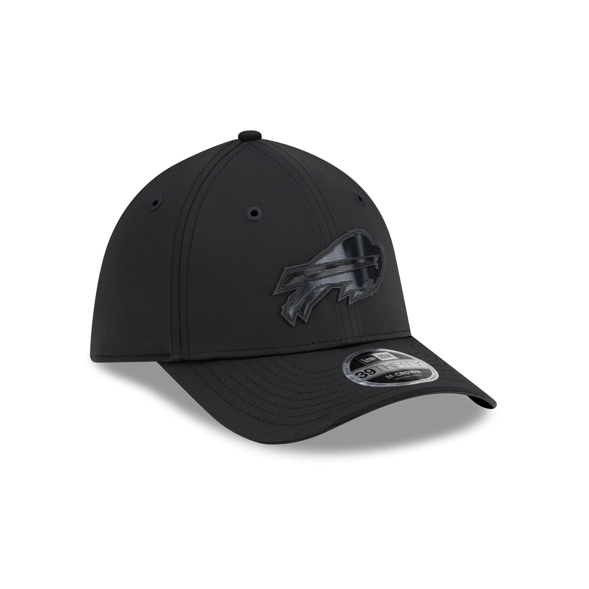 Buffalo Bills 2026 Sideline Black 39THIRTY M-Crown Stretch Fit Hat