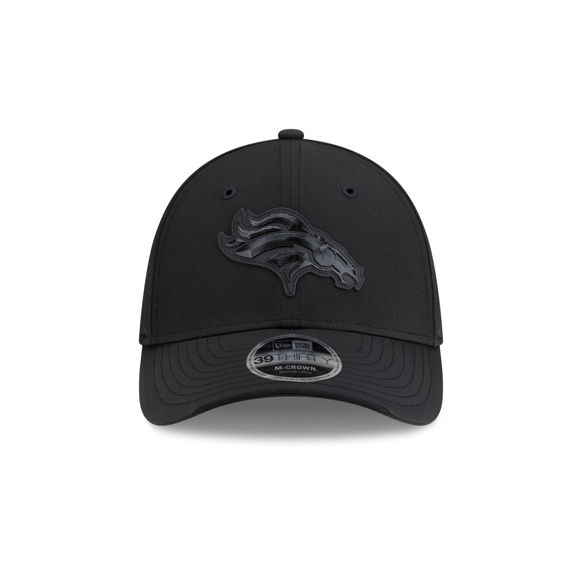 Denver Broncos 2026 Sideline Black 39THIRTY M-Crown Stretch Fit Hat