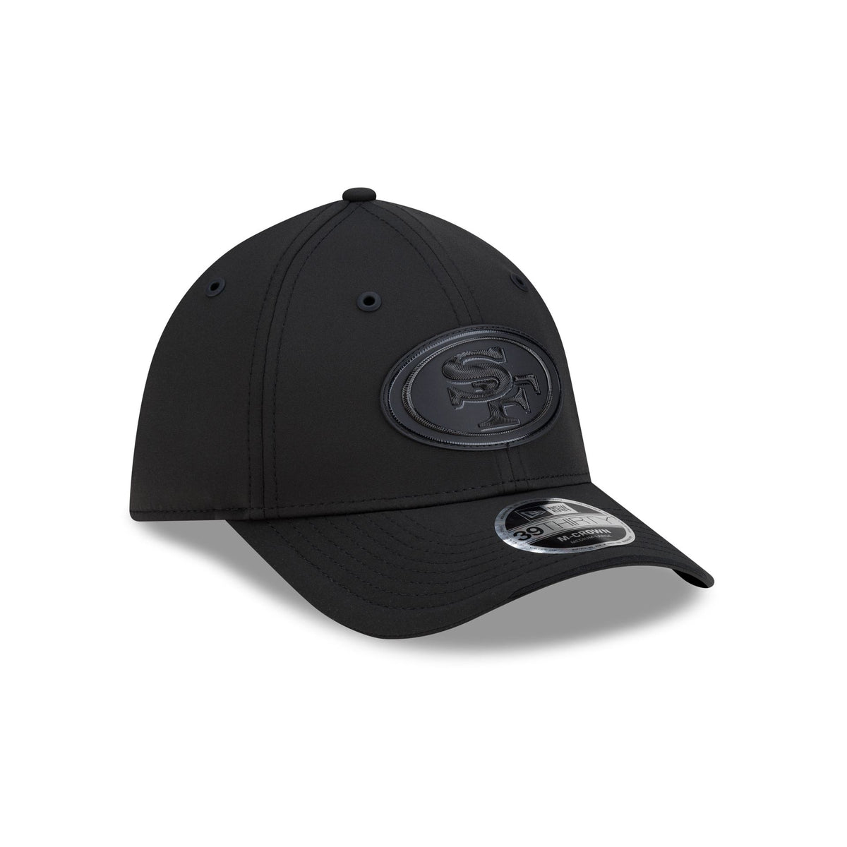 San Francisco 49ers 2026 Sideline Black 39THIRTY M-Crown Stretch Fit Hat