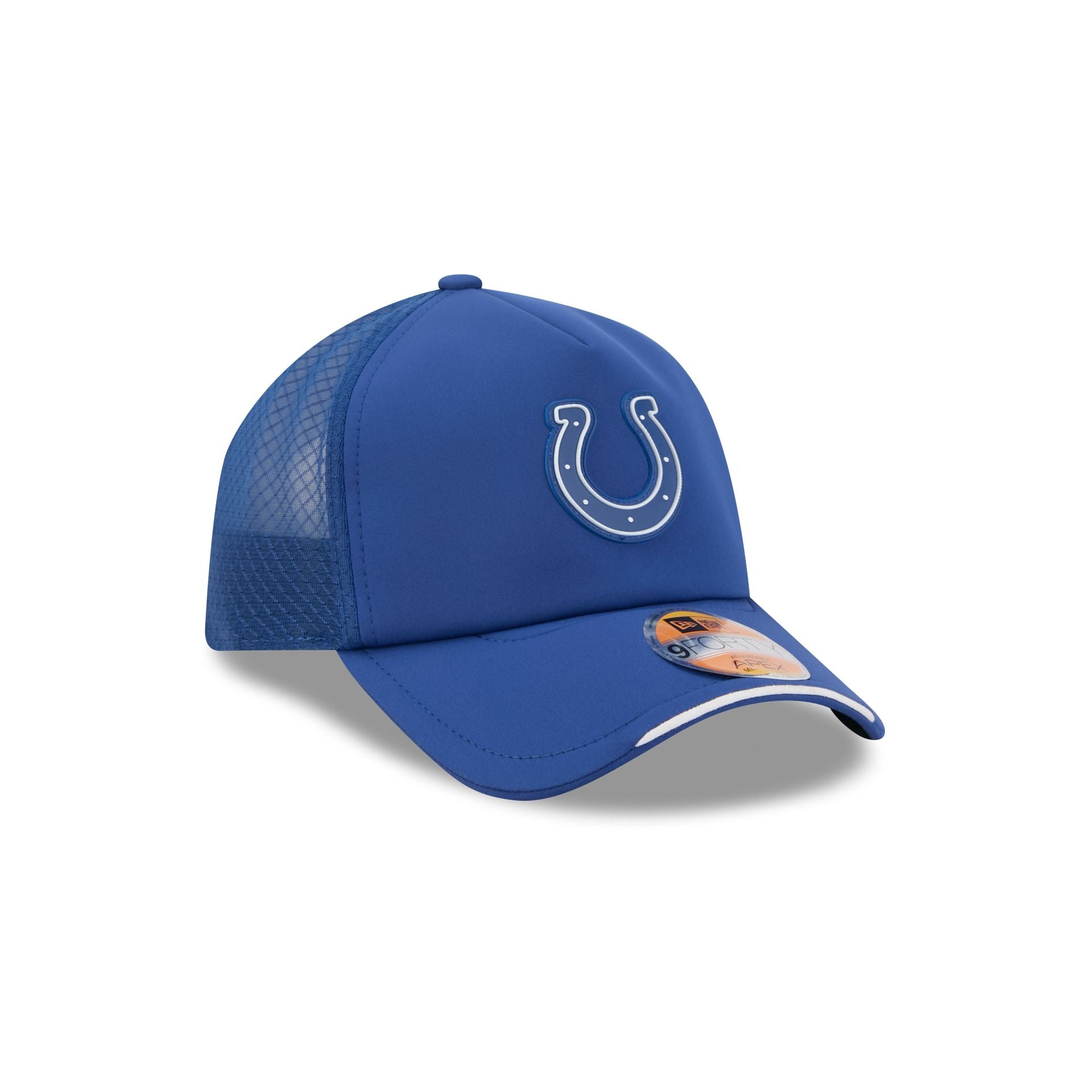 Indianapolis Colts 2026 Sideline 9FORTY APEX Trucker Hat