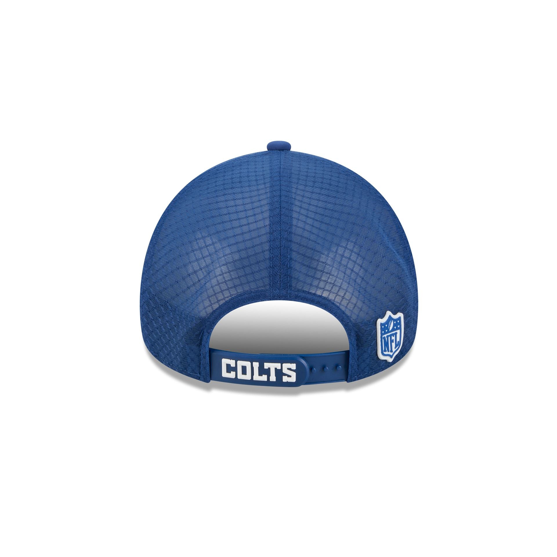 Indianapolis Colts 2026 Sideline 9FORTY APEX Trucker Hat