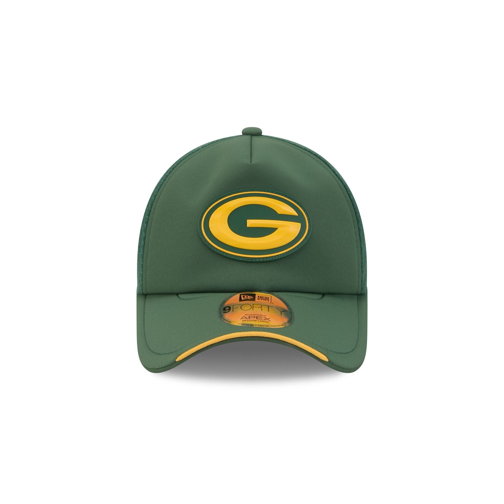 Green Bay Packers 2026 Sideline 9FORTY APEX Trucker Hat