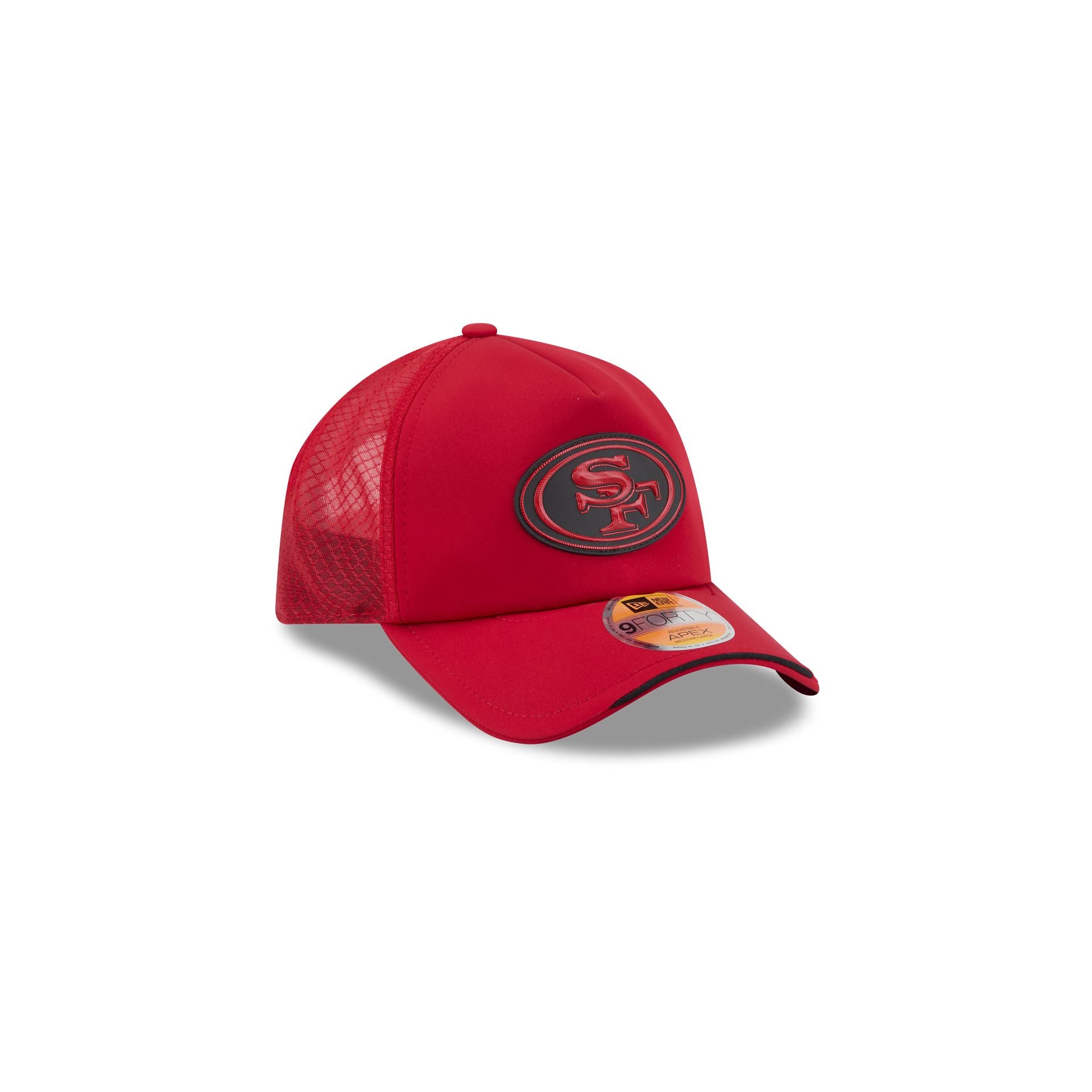 San Francisco 49ers 2026 Sideline Kids 9FORTY APEX Trucker Hat