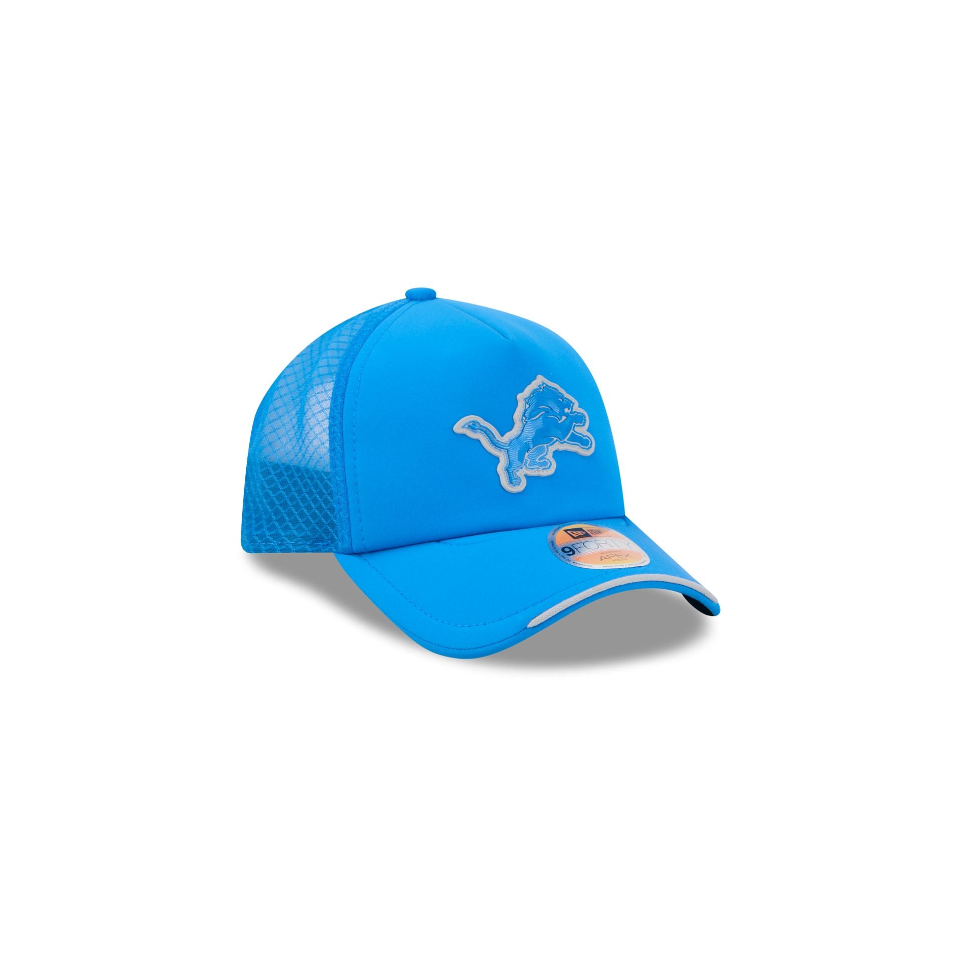 Detroit Lions 2026 Sideline Kids 9FORTY APEX Trucker Hat