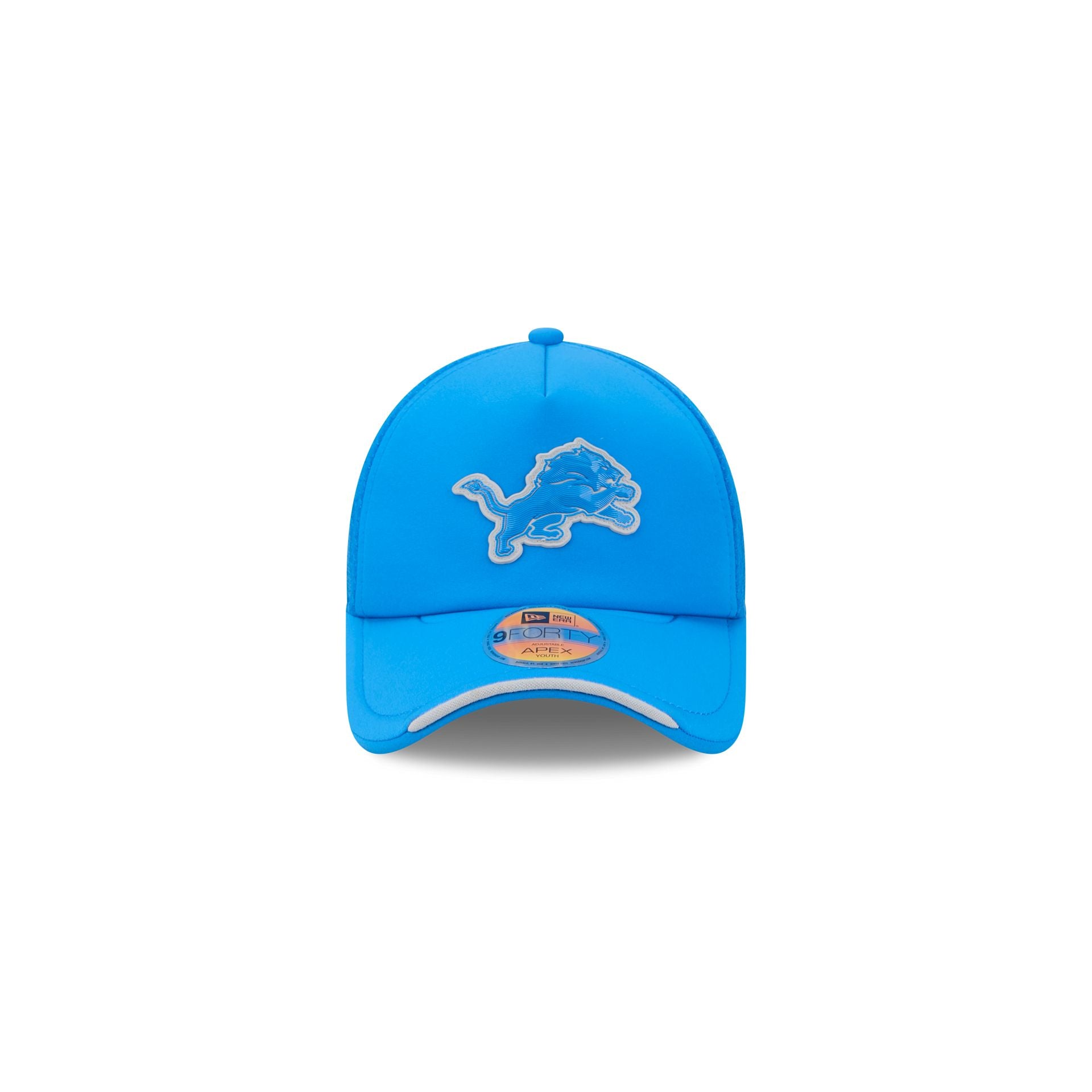 Detroit Lions 2026 Sideline Kids 9FORTY APEX Trucker Hat