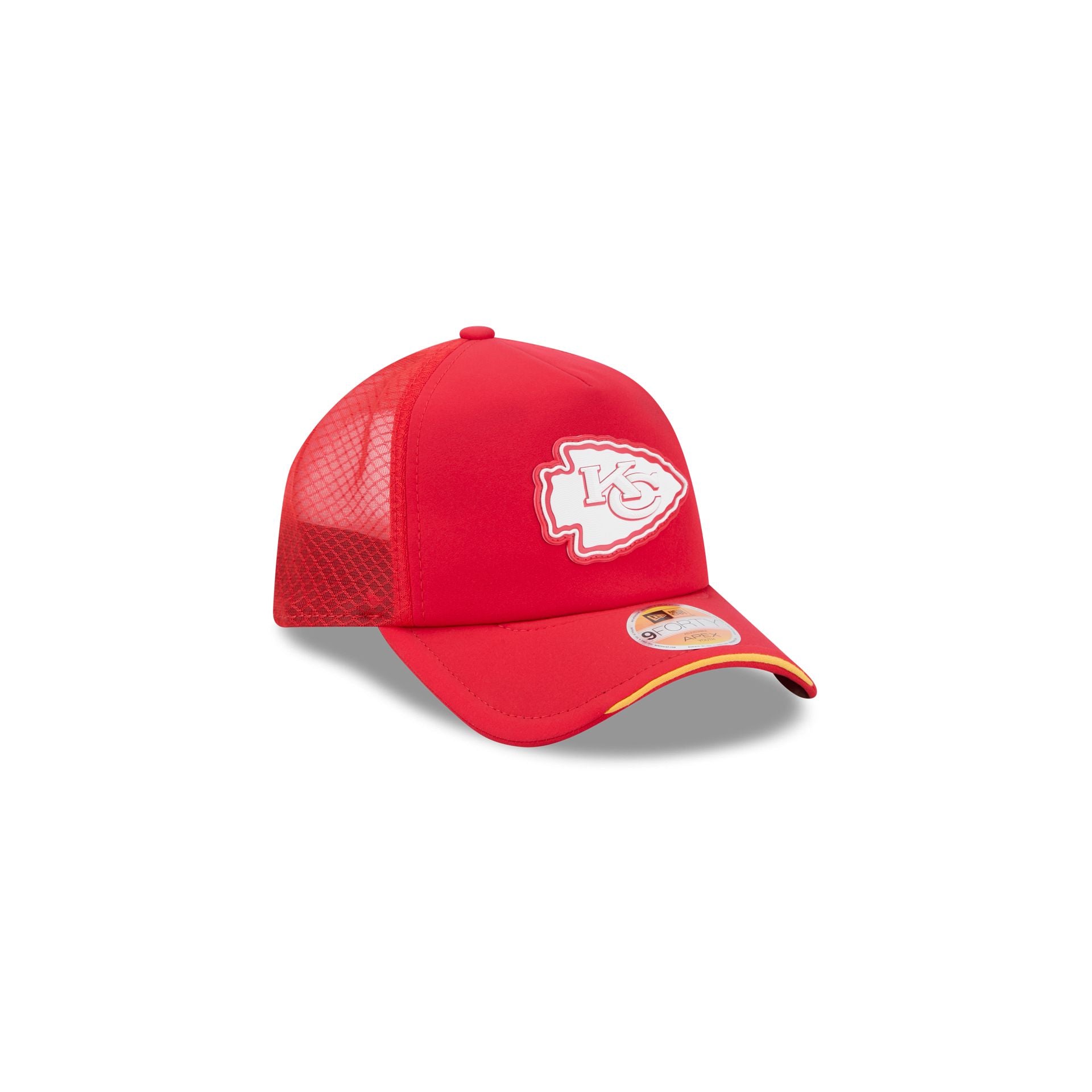 Kansas City Chiefs 2026 Sideline Kids 9FORTY APEX Trucker Hat