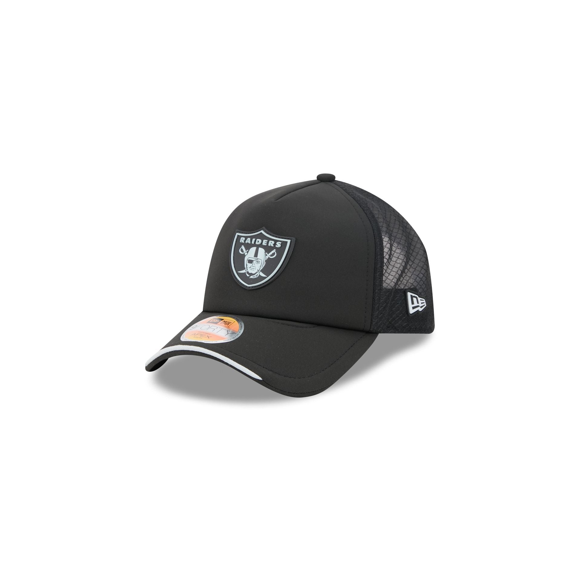 Las Vegas Raiders 2026 Sideline Kids 9FORTY APEX Trucker Hat