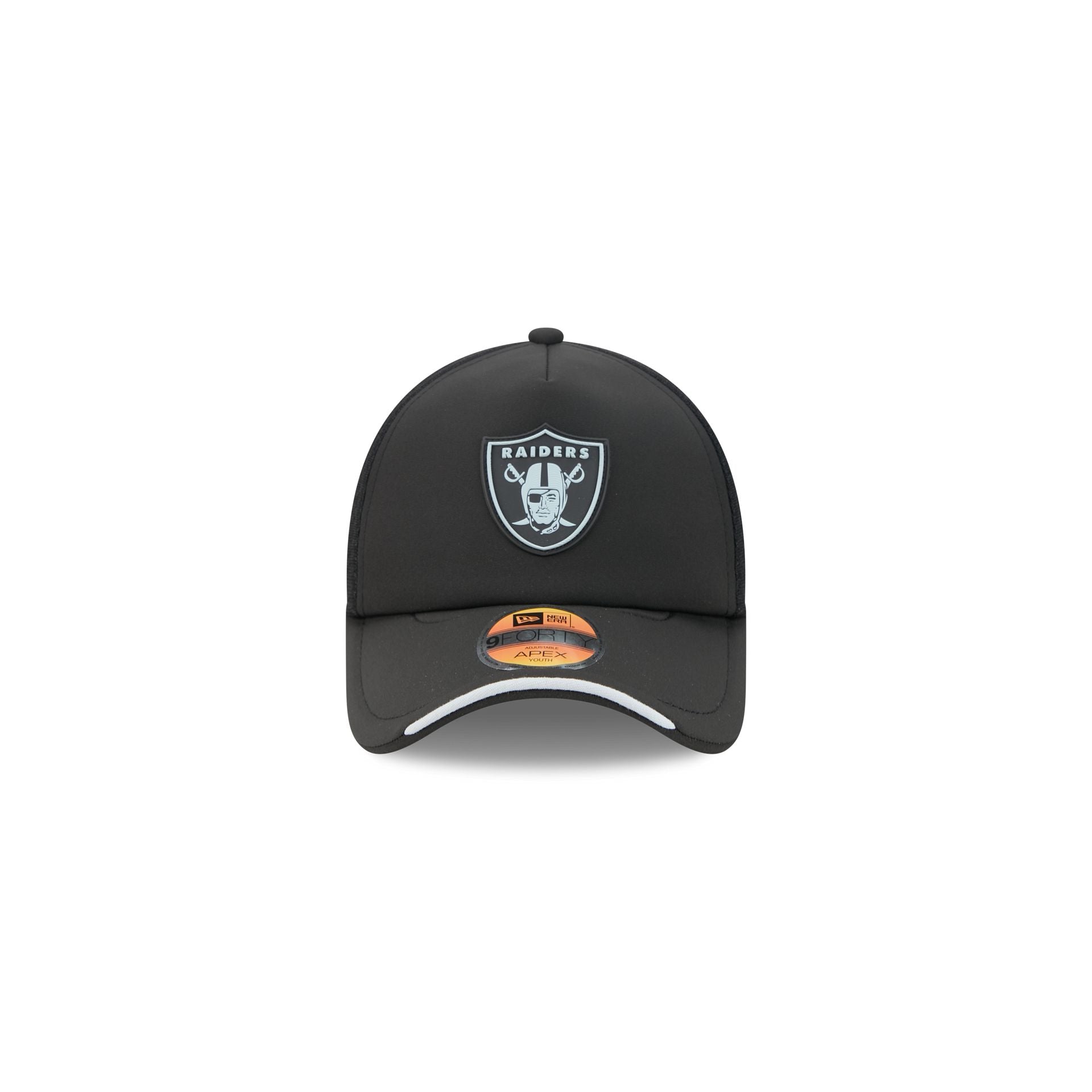 Las Vegas Raiders 2026 Sideline Kids 9FORTY APEX Trucker Hat