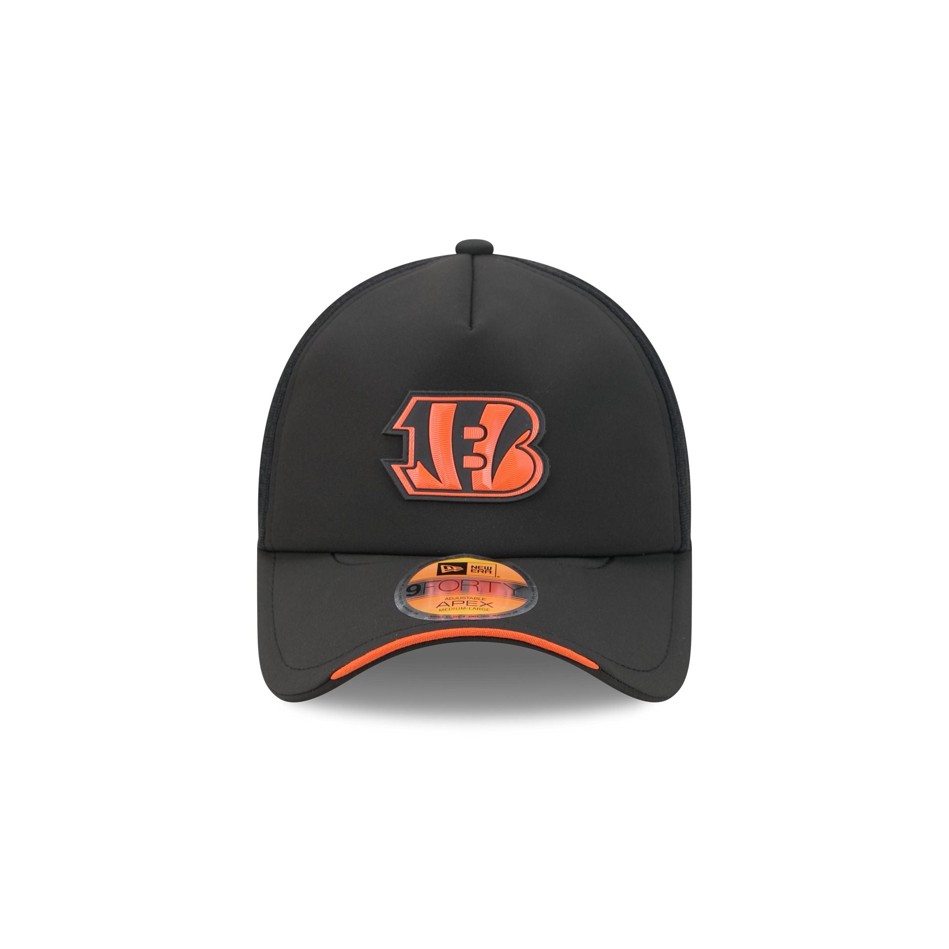 Cincinnati Bengals 2026 Sideline 9FORTY APEX Trucker Hat