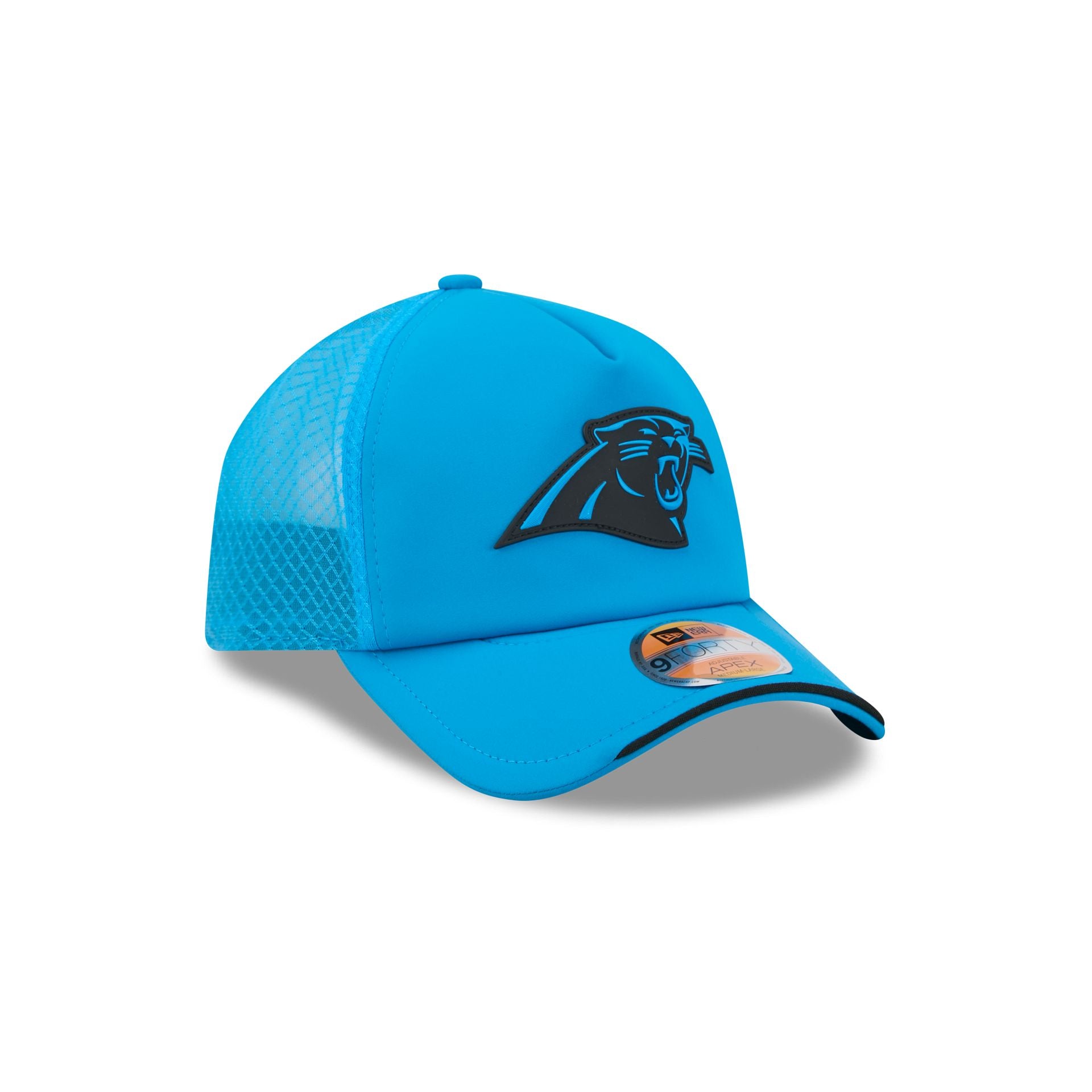 Carolina Panthers 2026 Sideline 9FORTY APEX Trucker Hat