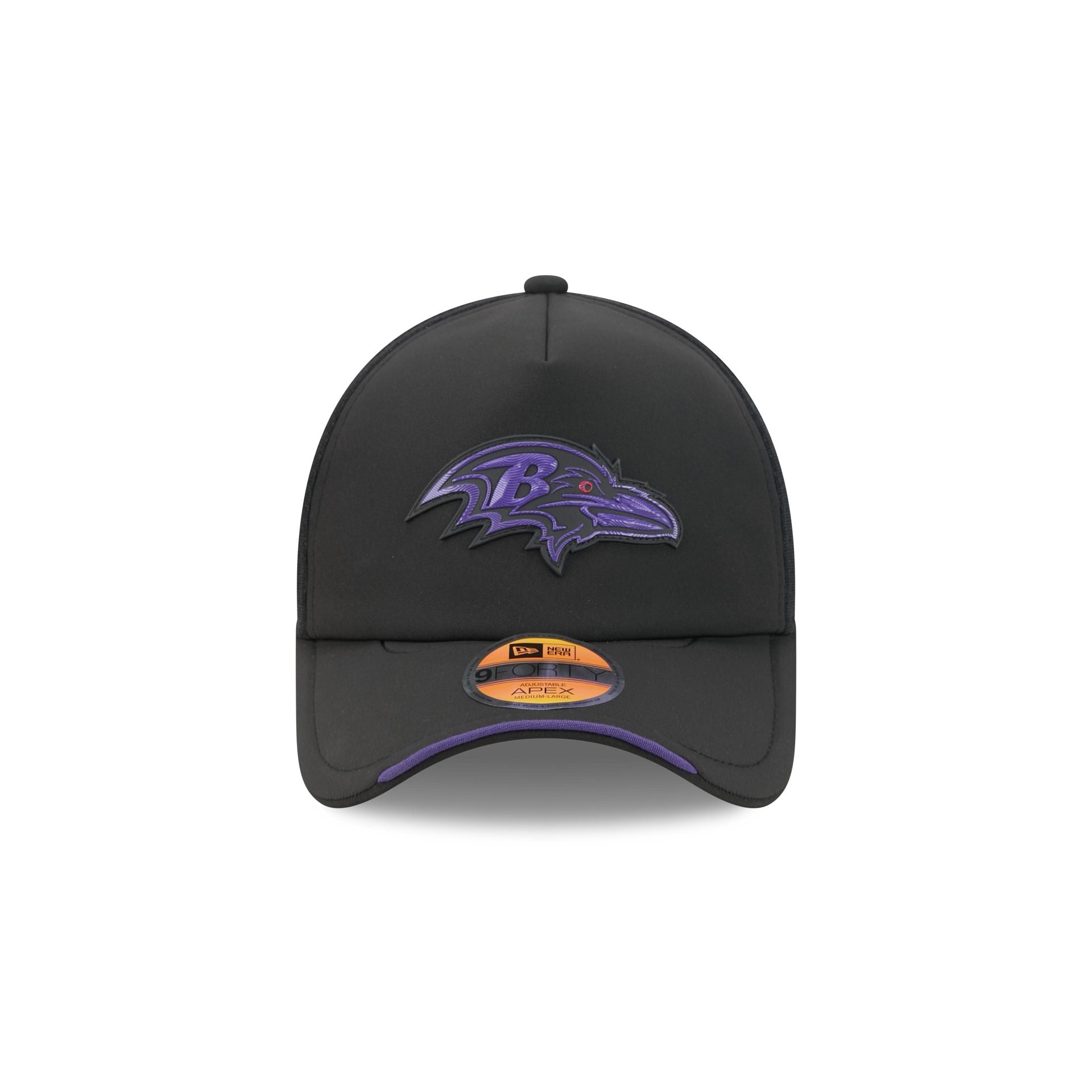 Baltimore Ravens 2026 Sideline 9FORTY APEX Trucker Hat