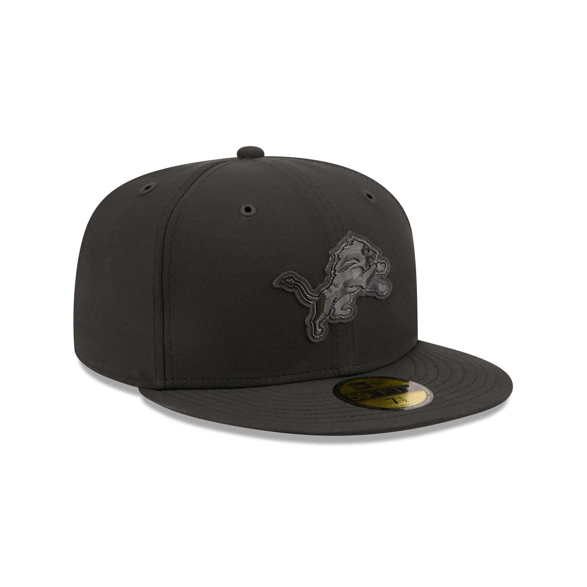 Detroit Lions 2026 Sideline Black 59FIFTY Fitted Hat