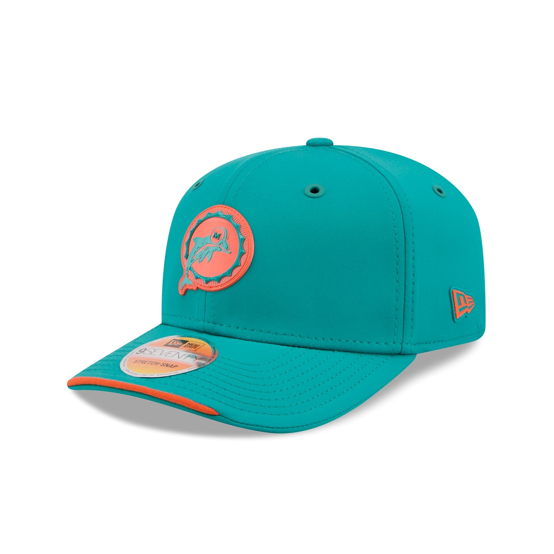 Miami Dolphins 2026 Sideline Historic 9SEVENTY Stretch-Snap Hat