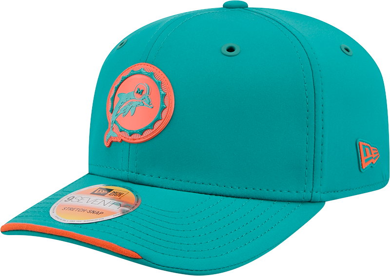 Miami Dolphins 2026 Sideline Historic 9SEVENTY Stretch-Snap Hat