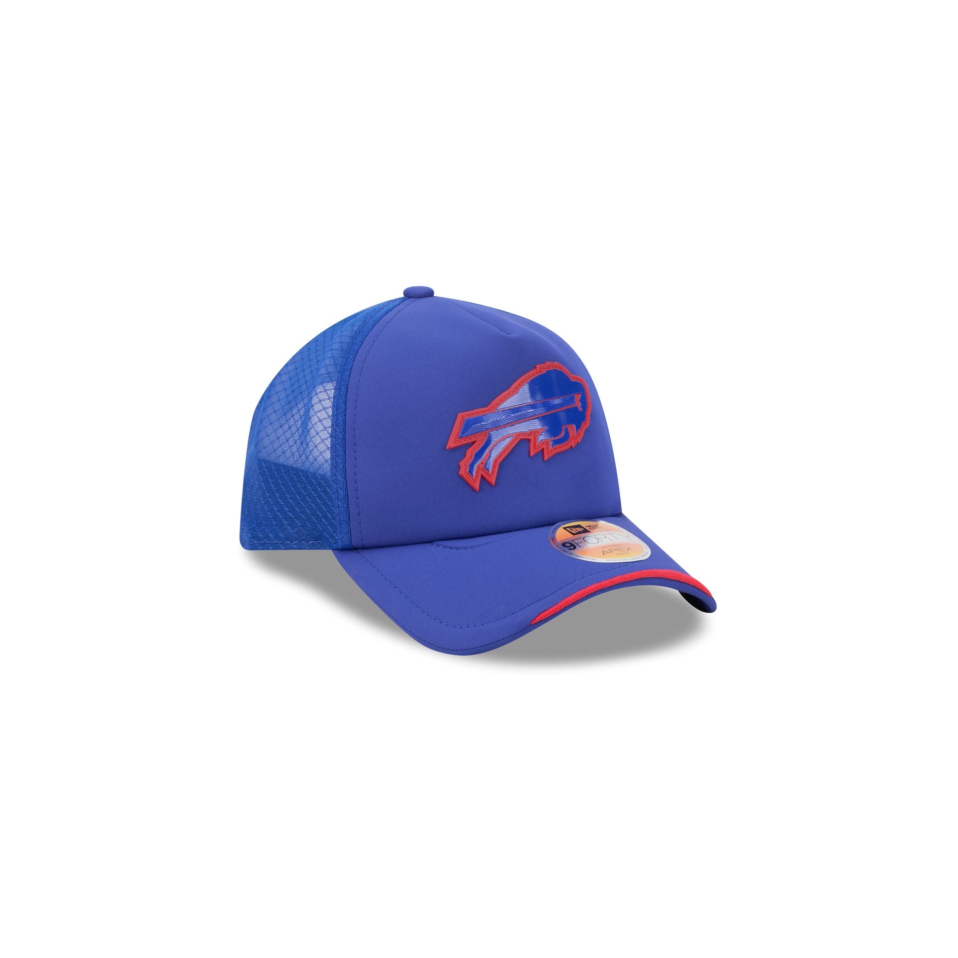 Buffalo Bills 2026 Sideline Kids 9FORTY APEX Trucker Hat