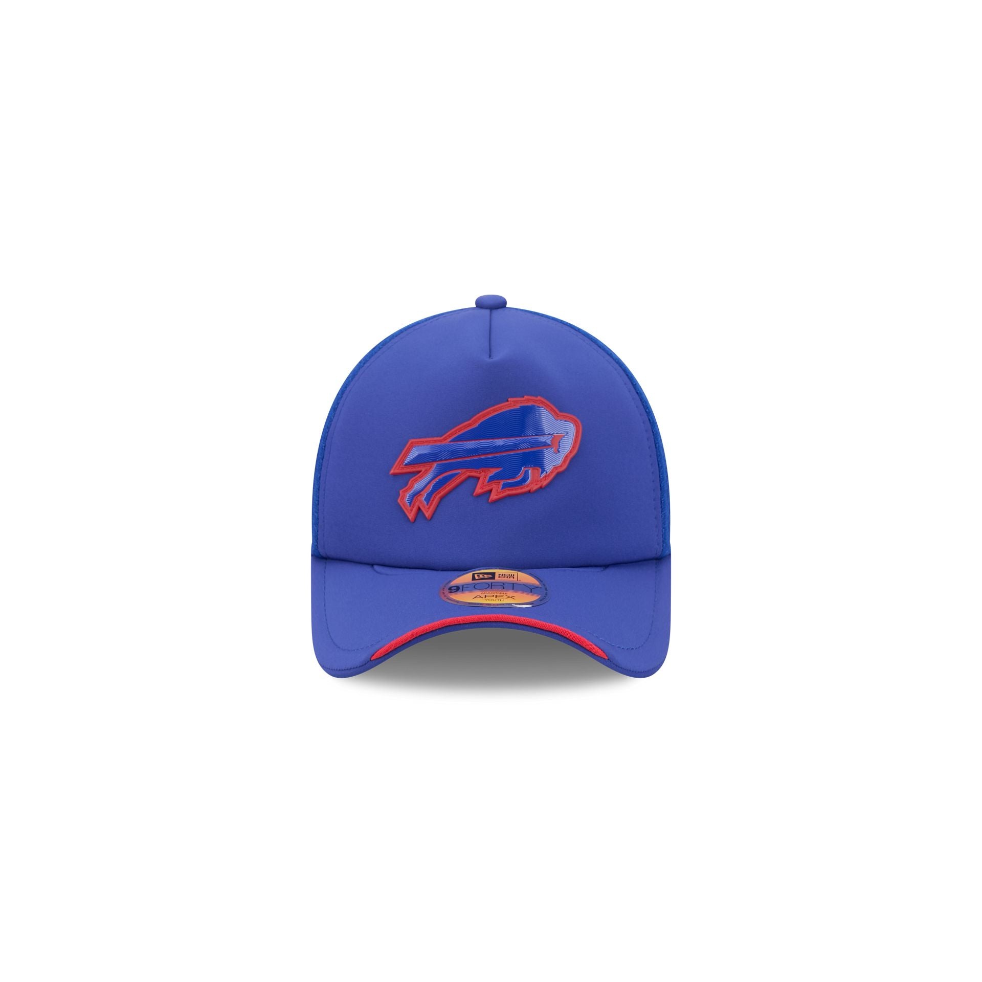 Buffalo Bills 2026 Sideline Kids 9FORTY APEX Trucker Hat