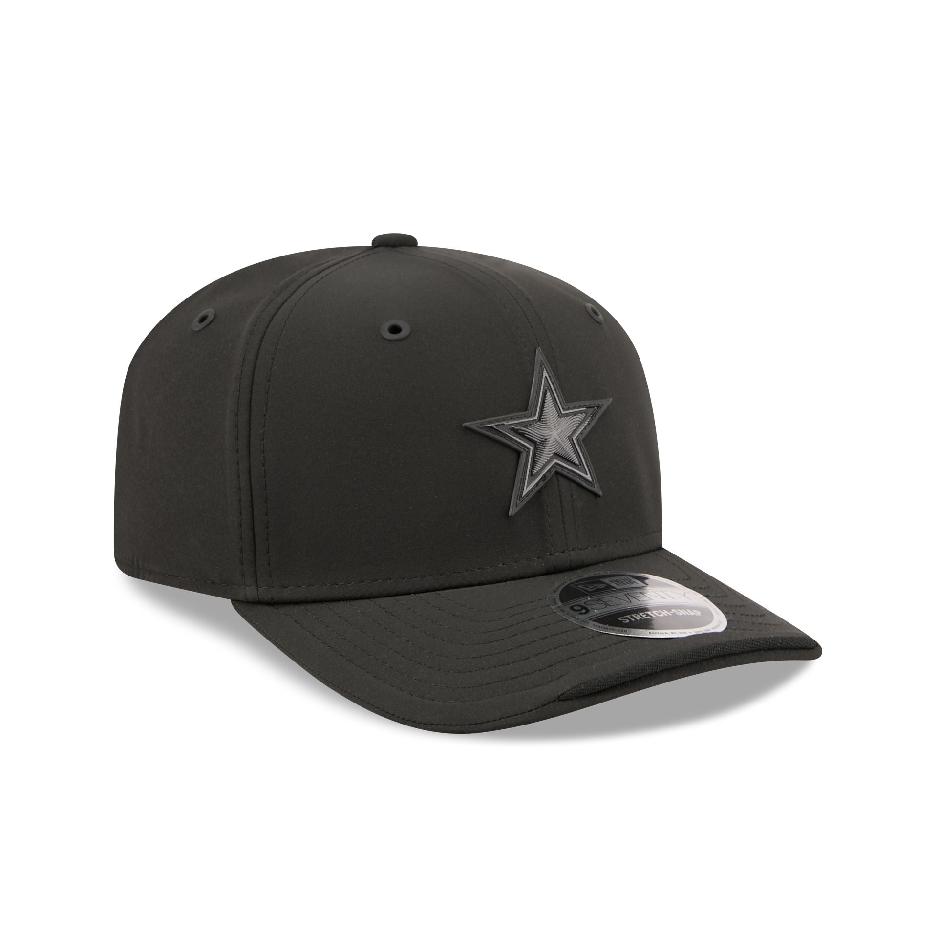 Dallas Cowboys 2026 Sideline Black 9SEVENTY Stretch-Snap Hat