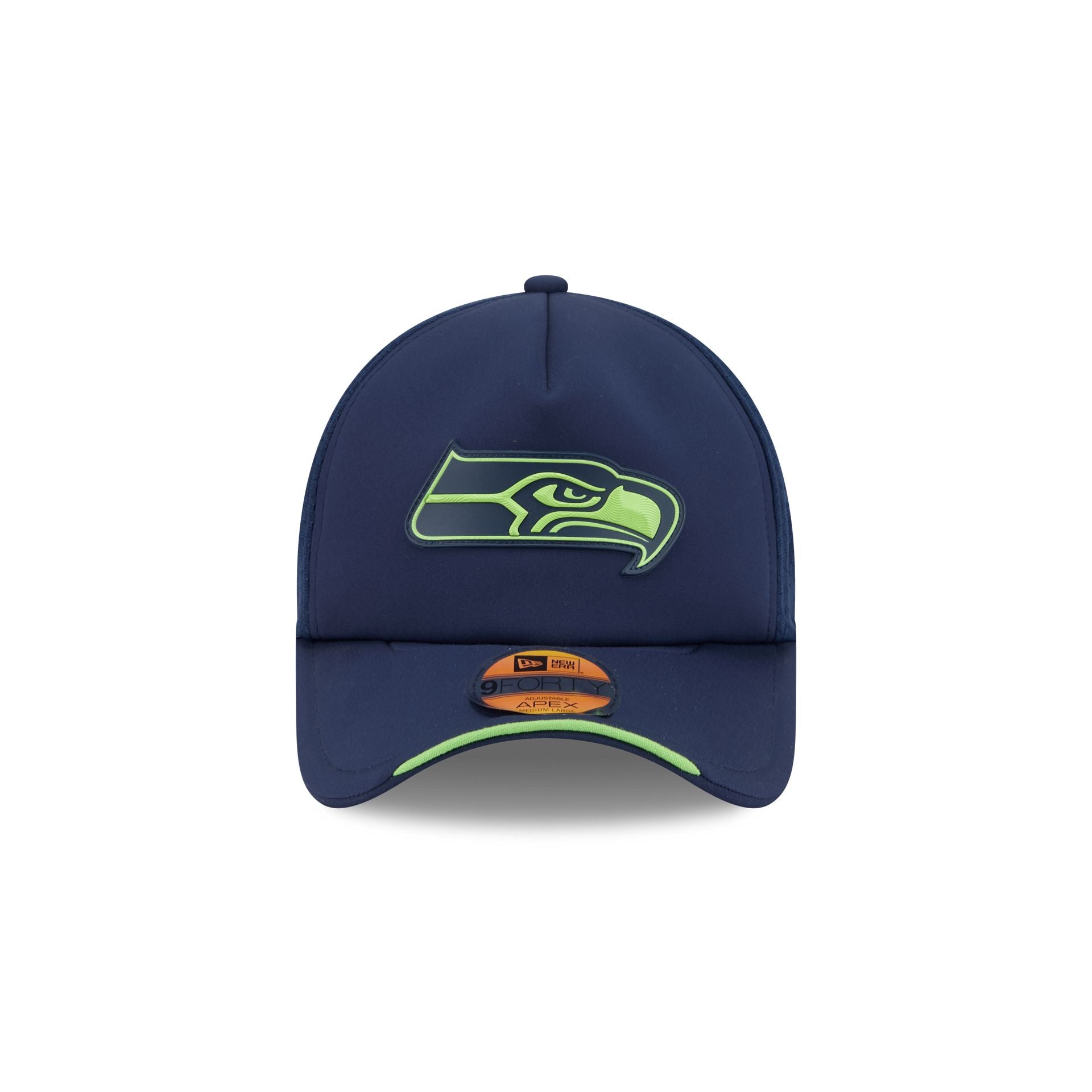 Seattle Seahawks 2026 Sideline 9FORTY APEX Trucker Hat