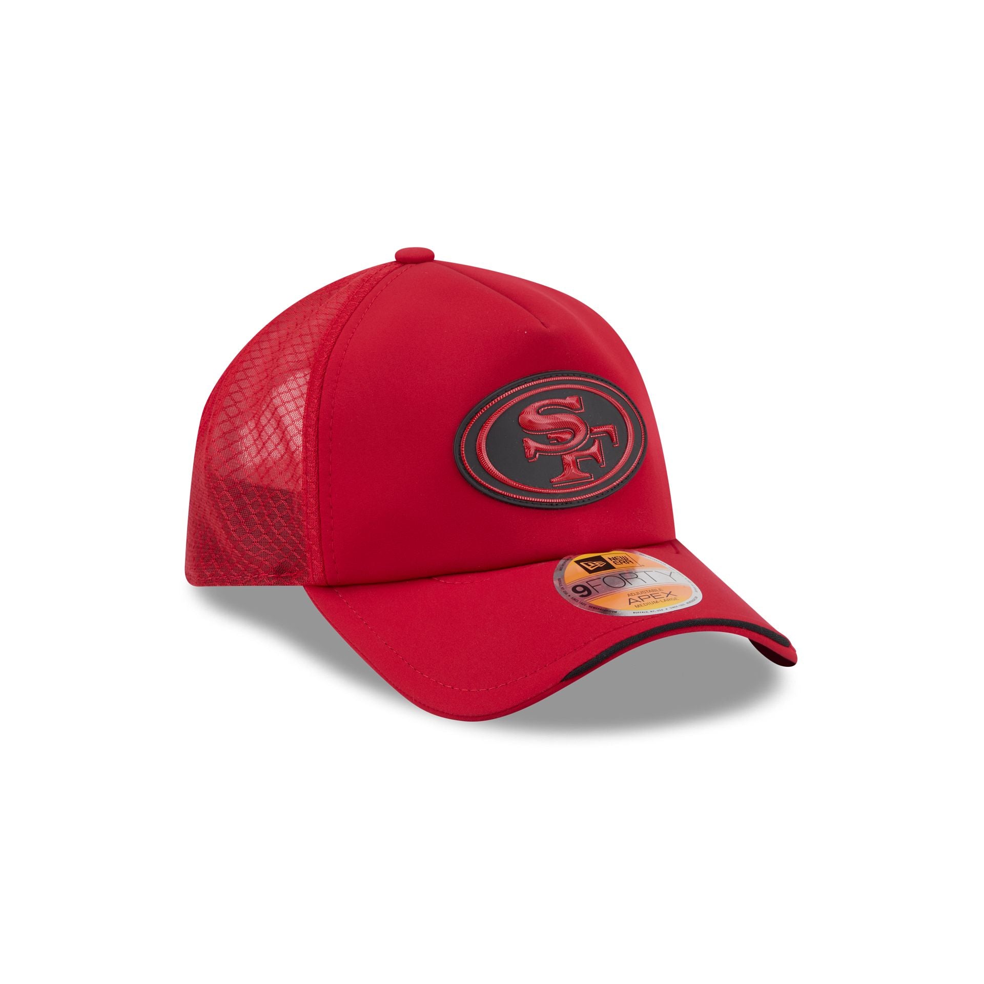 San Francisco 49ers 2026 Sideline 9FORTY APEX Trucker Hat