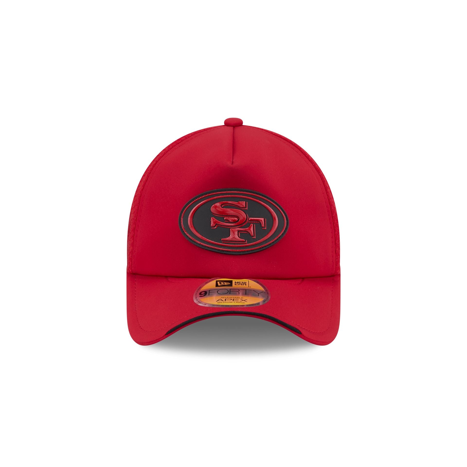 San Francisco 49ers 2026 Sideline 9FORTY APEX Trucker Hat