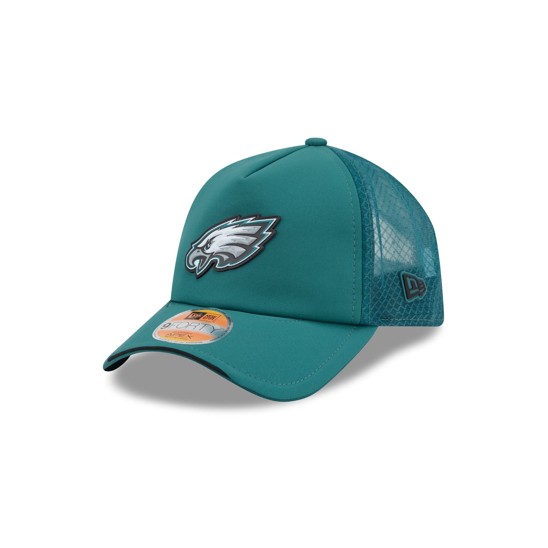 Philadelphia Eagles 2026 Sideline 9FORTY APEX Trucker Hat