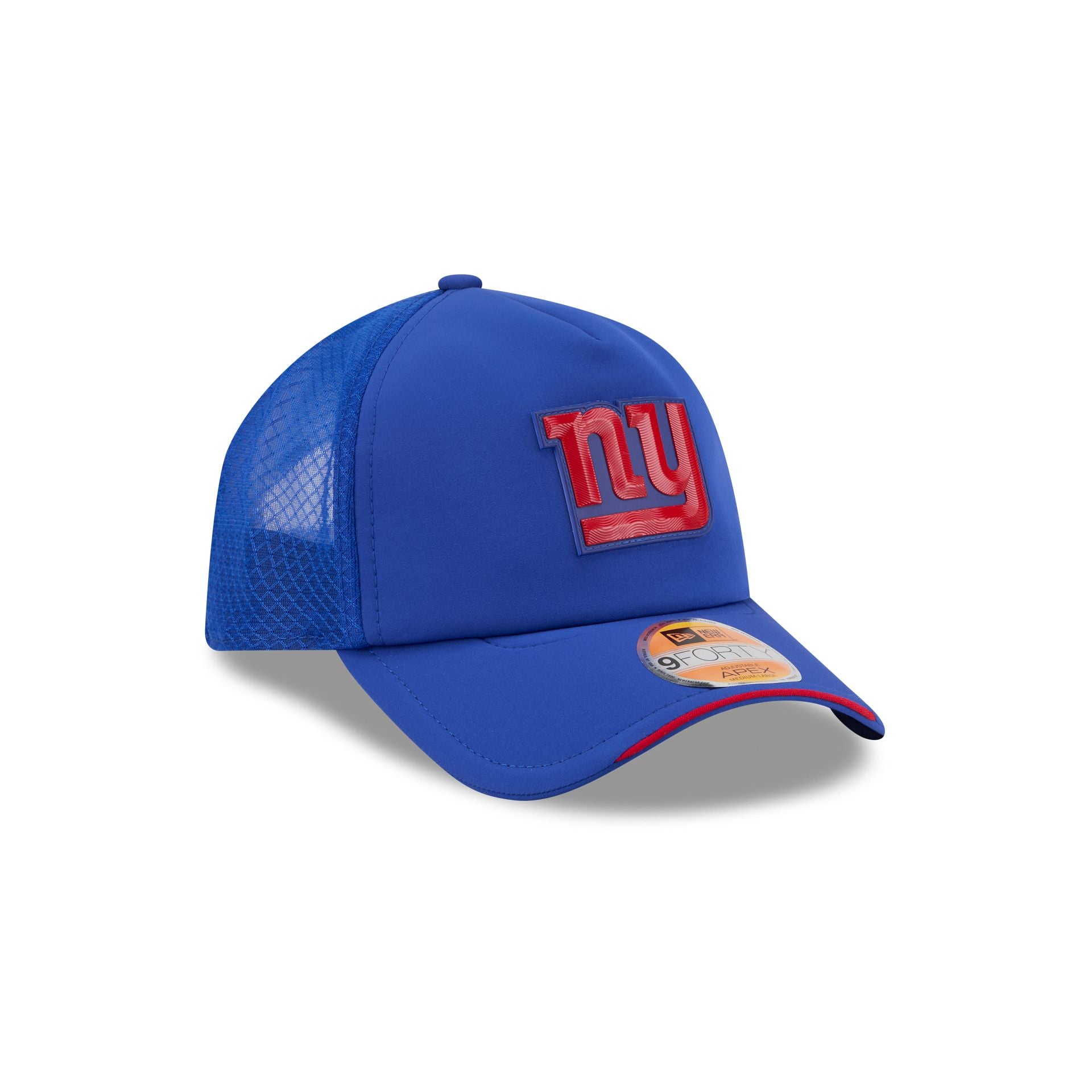 New York Giants 2026 Sideline 9FORTY APEX Trucker Hat
