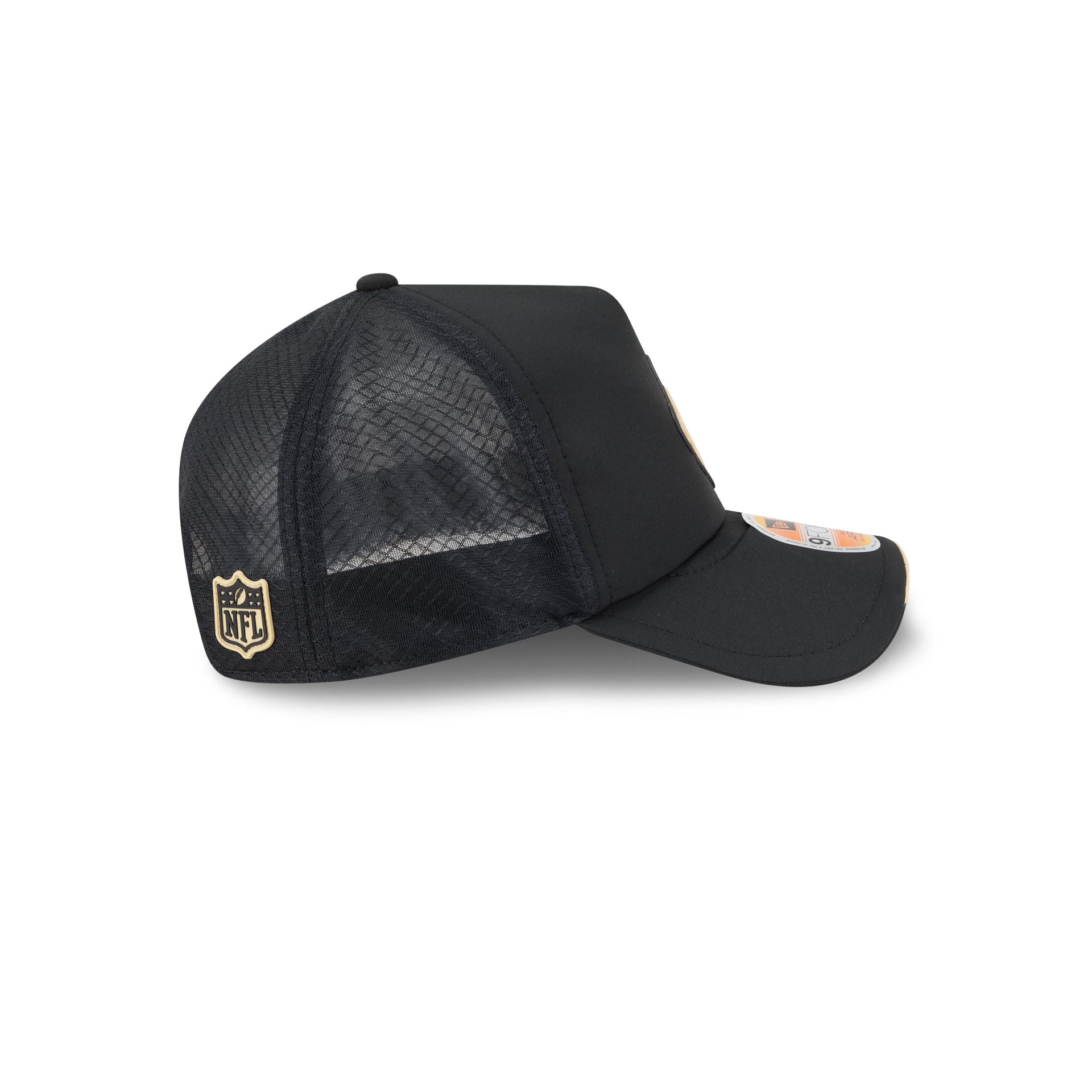 New Orleans Saints 2026 Sideline 9FORTY APEX Trucker Hat
