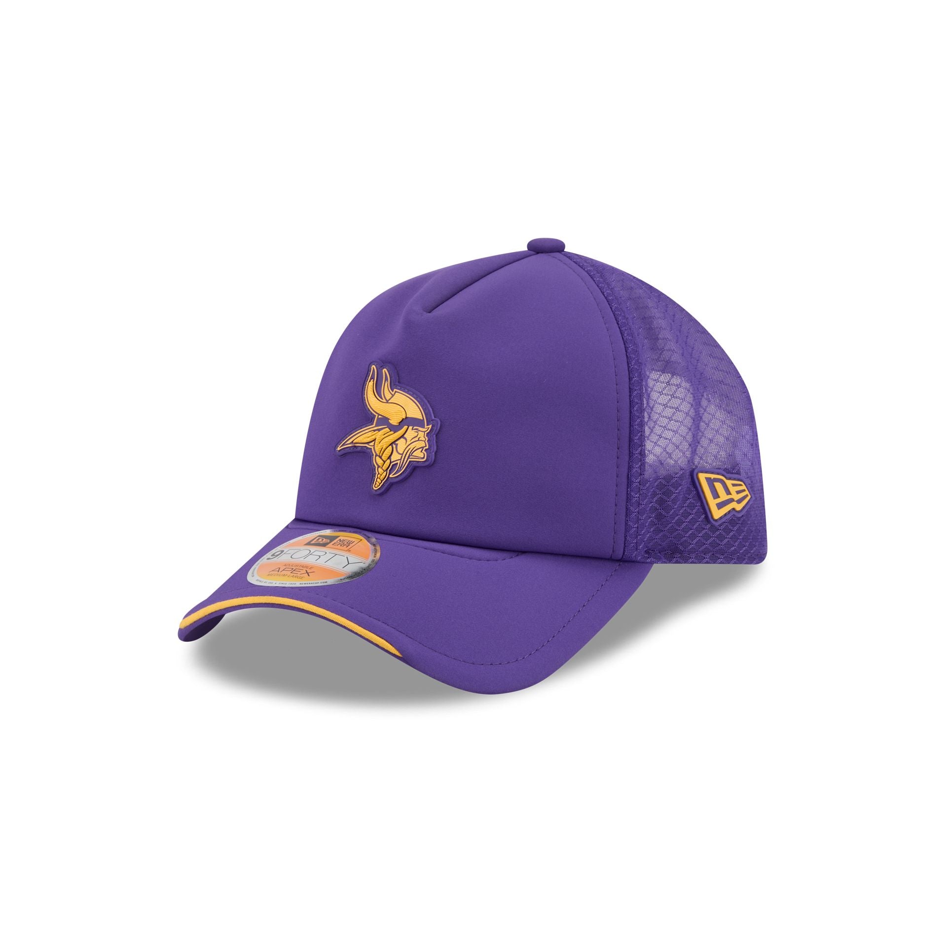 Minnesota Vikings 2026 Sideline 9FORTY APEX Trucker Hat