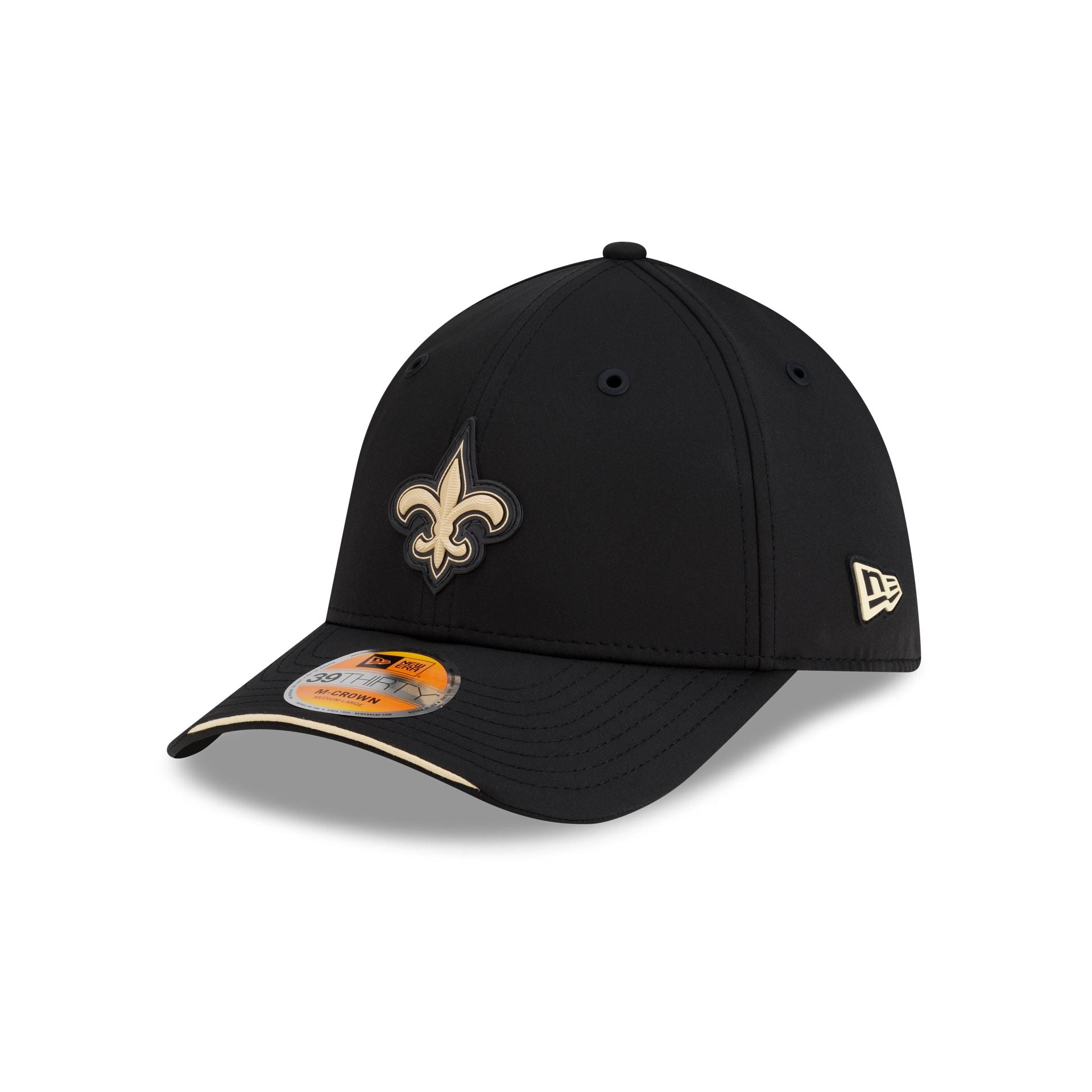 New Orleans Saints 2026 Sideline 39THIRTY M-Crown Stretch Fit Hat
