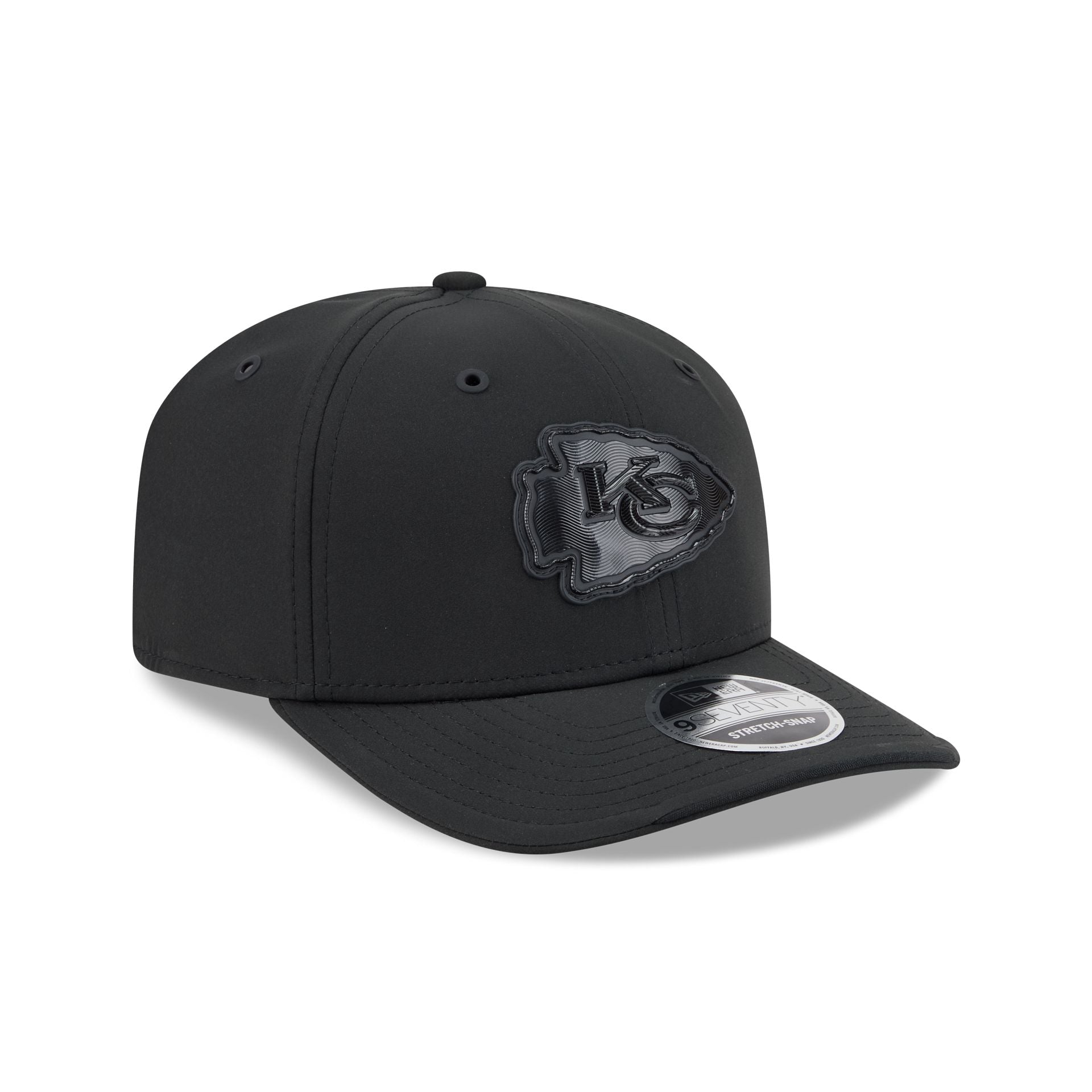 Kansas City Chiefs 2026 Sideline Black 9SEVENTY Stretch-Snap Hat