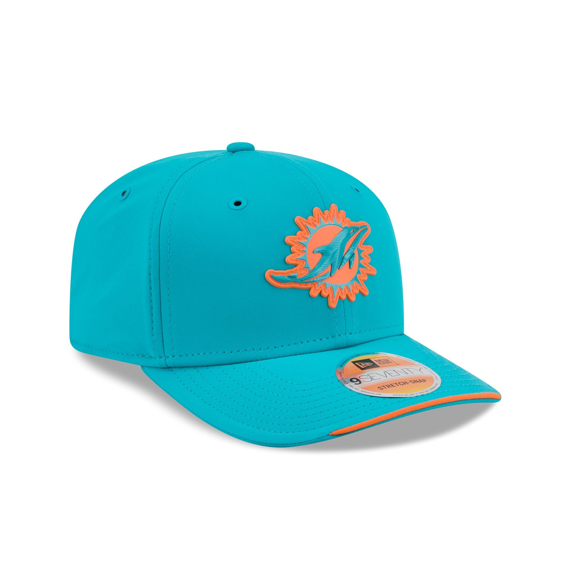 Miami Dolphins 2026 Sideline 9SEVENTY Stretch-Snap Hat