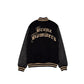 New York Yankees Gothic Lettering Black Wool Varsity Jacket
