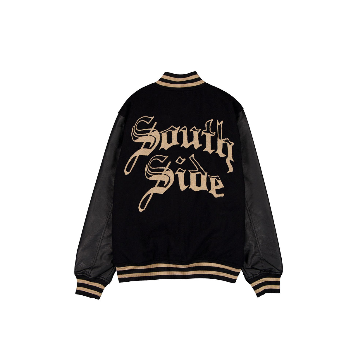 Chicago White Sox Gothic Lettering Black Wool Varsity Jacket