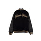 Los Angeles Dodgers Gothic Lettering Black Wool Varsity Jacket