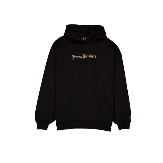 New York Yankees Gothic Lettering Black Hoodie