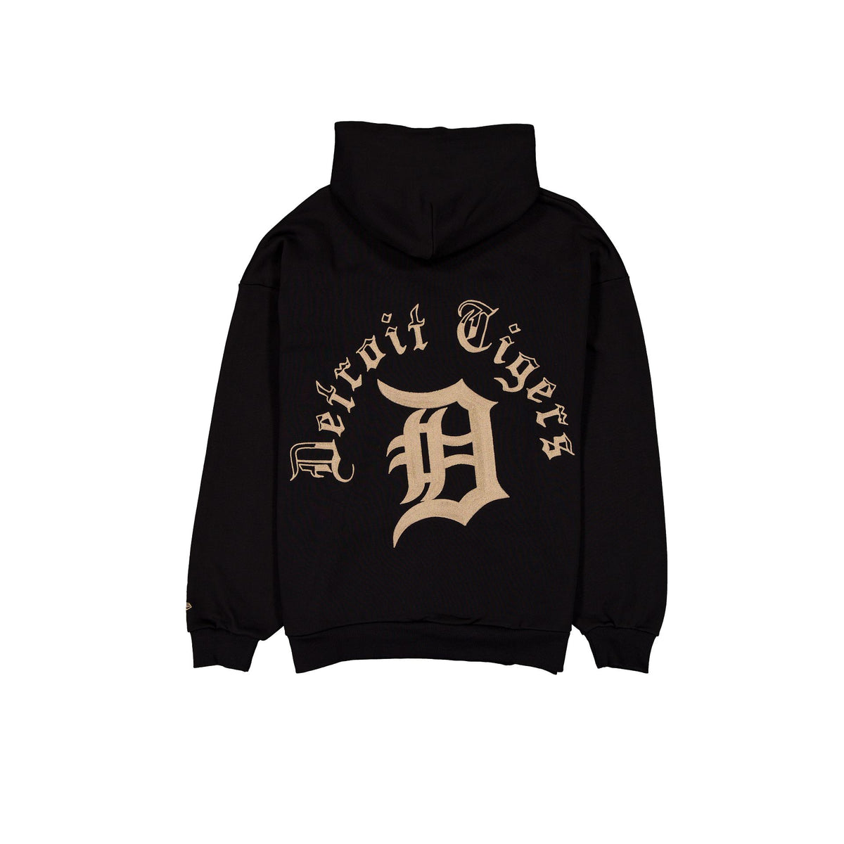 Detroit Tigers Gothic Lettering Black Hoodie