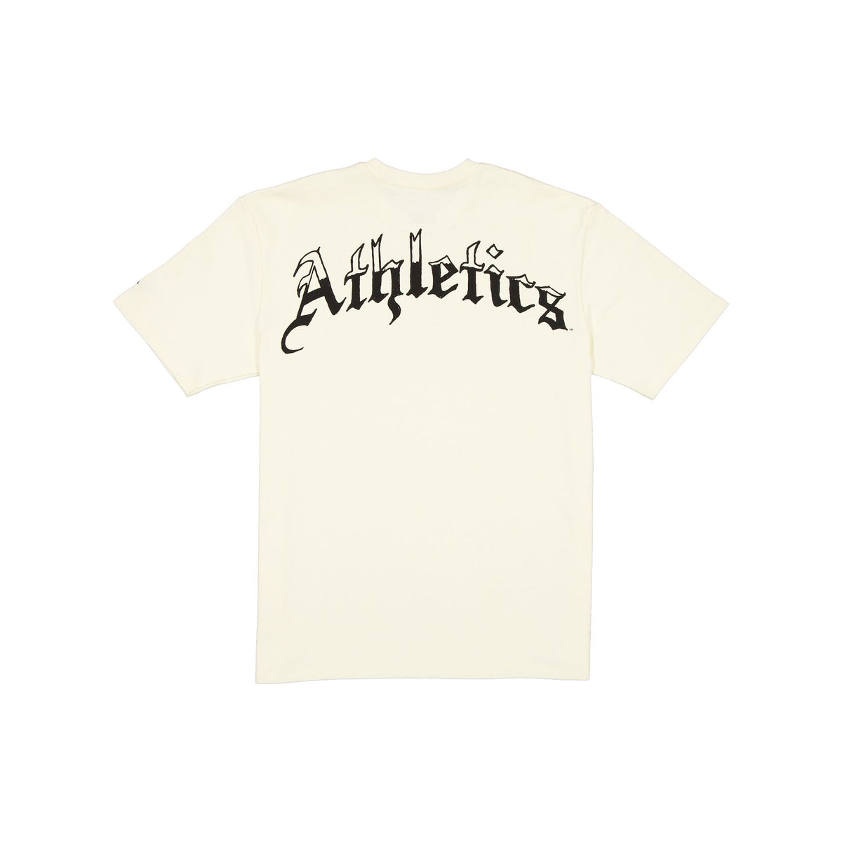 Athletics Gothic Lettering Chrome White T-Shirt