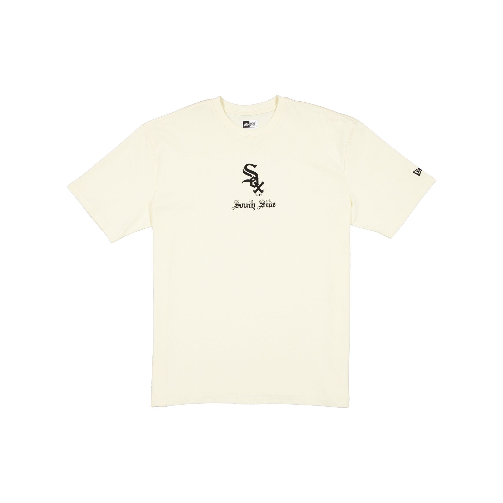Chicago White Sox Gothic Lettering Chrome White T-Shirt